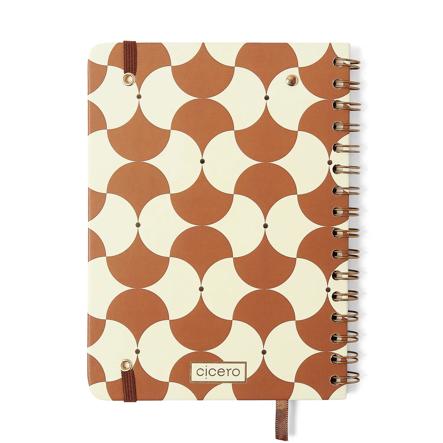 Planner Permanente Wire-o Bossa Nova Financeiro A5 Boemia Caramelo
