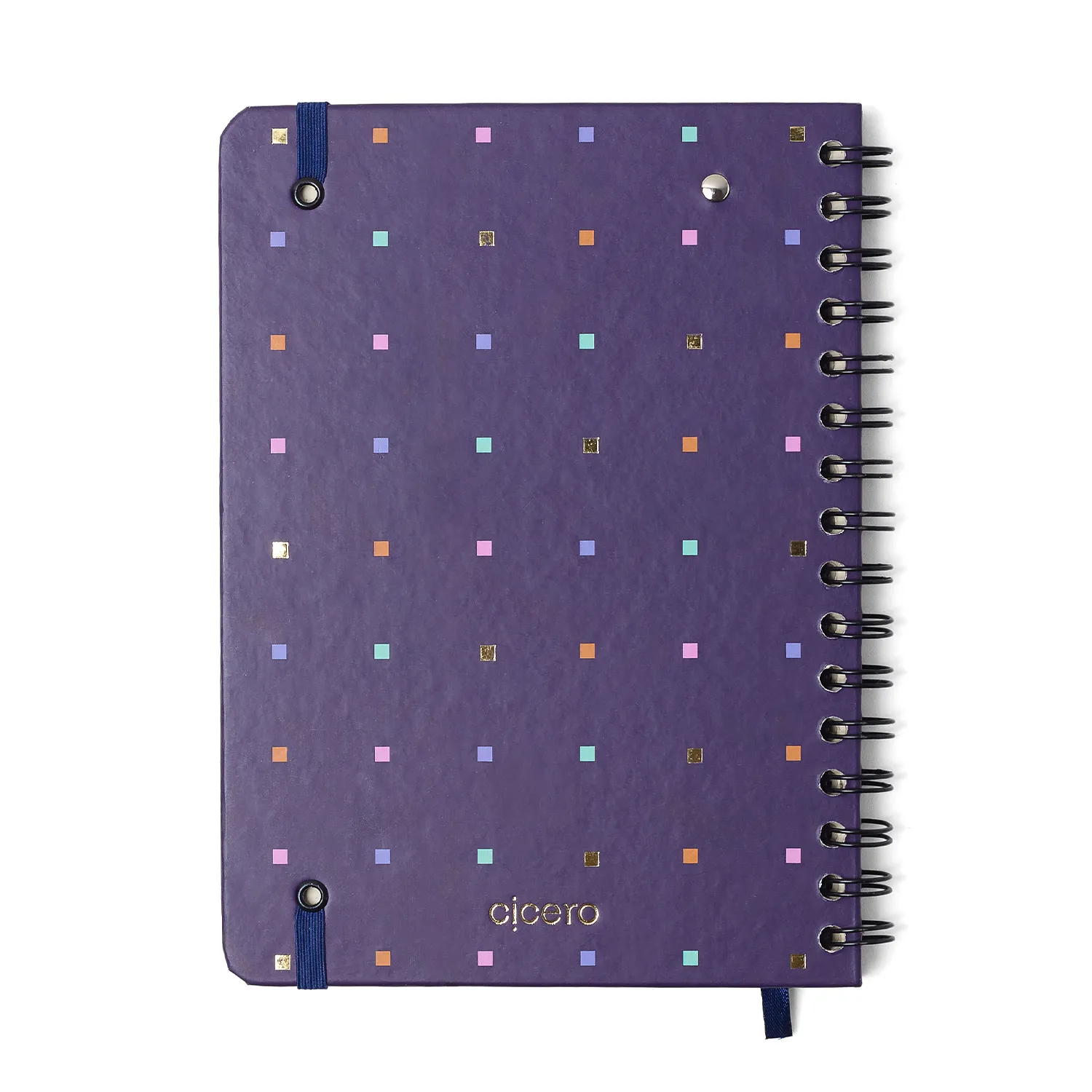 Planner Permanente Wire-o Bossa Nova Financeiro A5 Pontos Azul