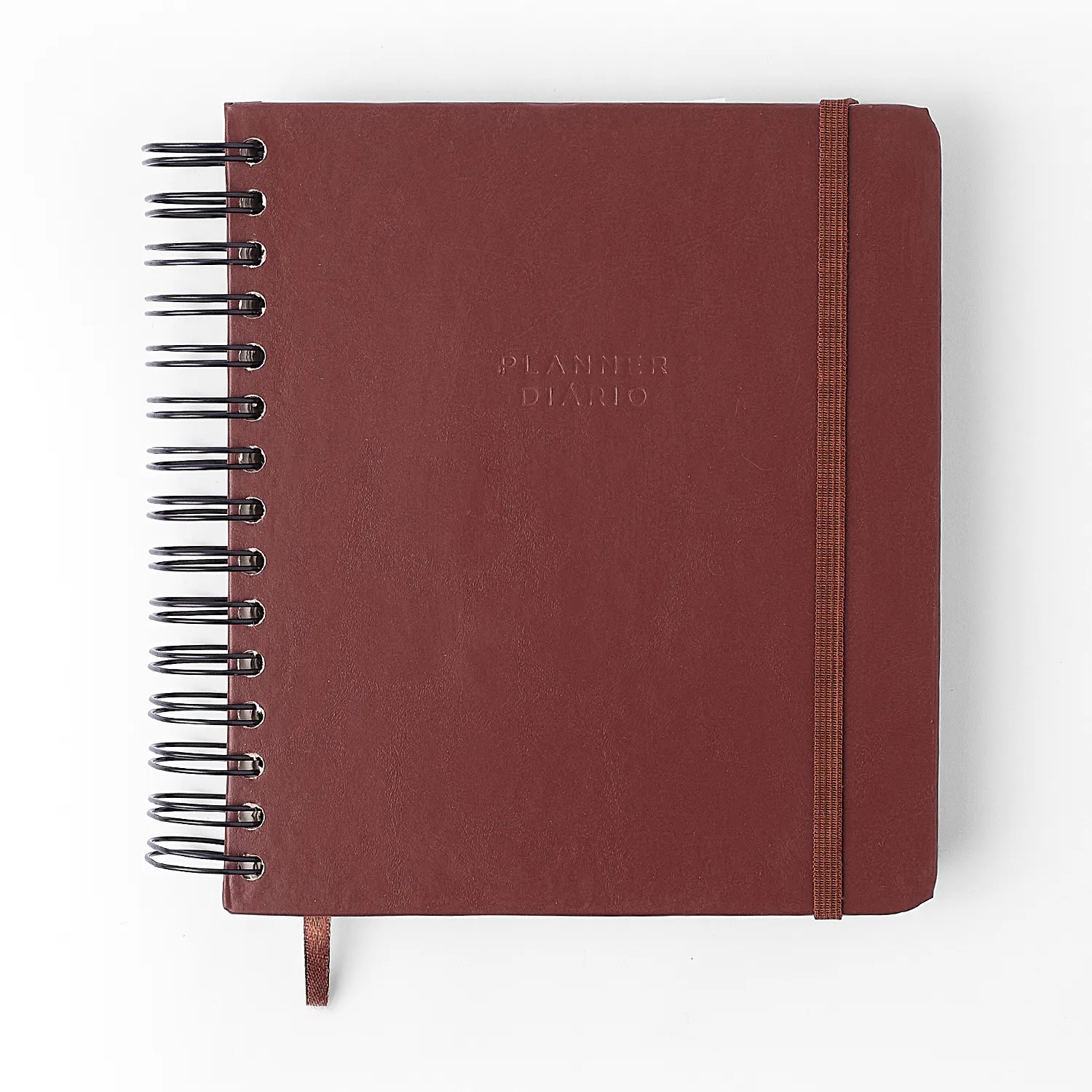 Planner Permanente Wire-o Clássica Diário 17x19,5 Café