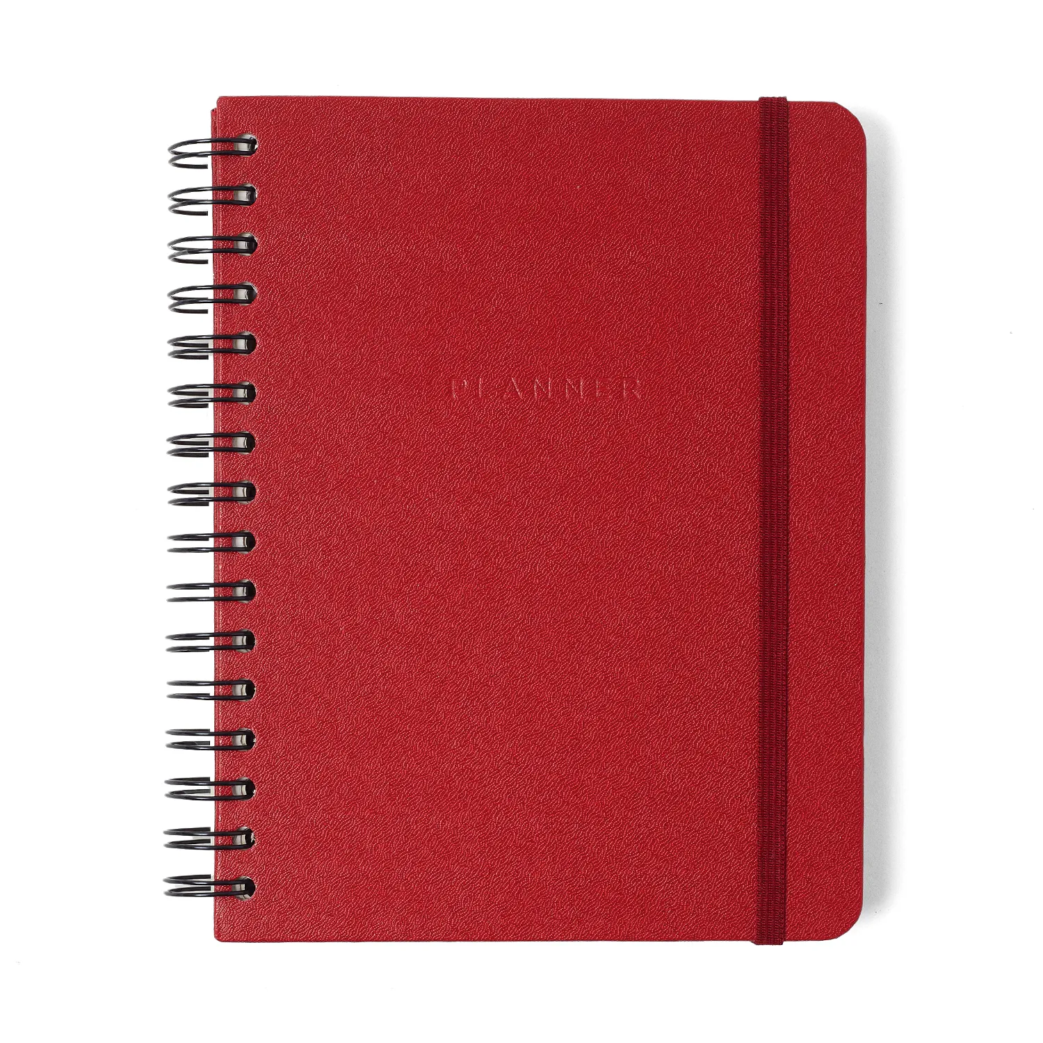 Planner Permanente Wire-o Clássica Semanal Notas A5 Vermelho Quente