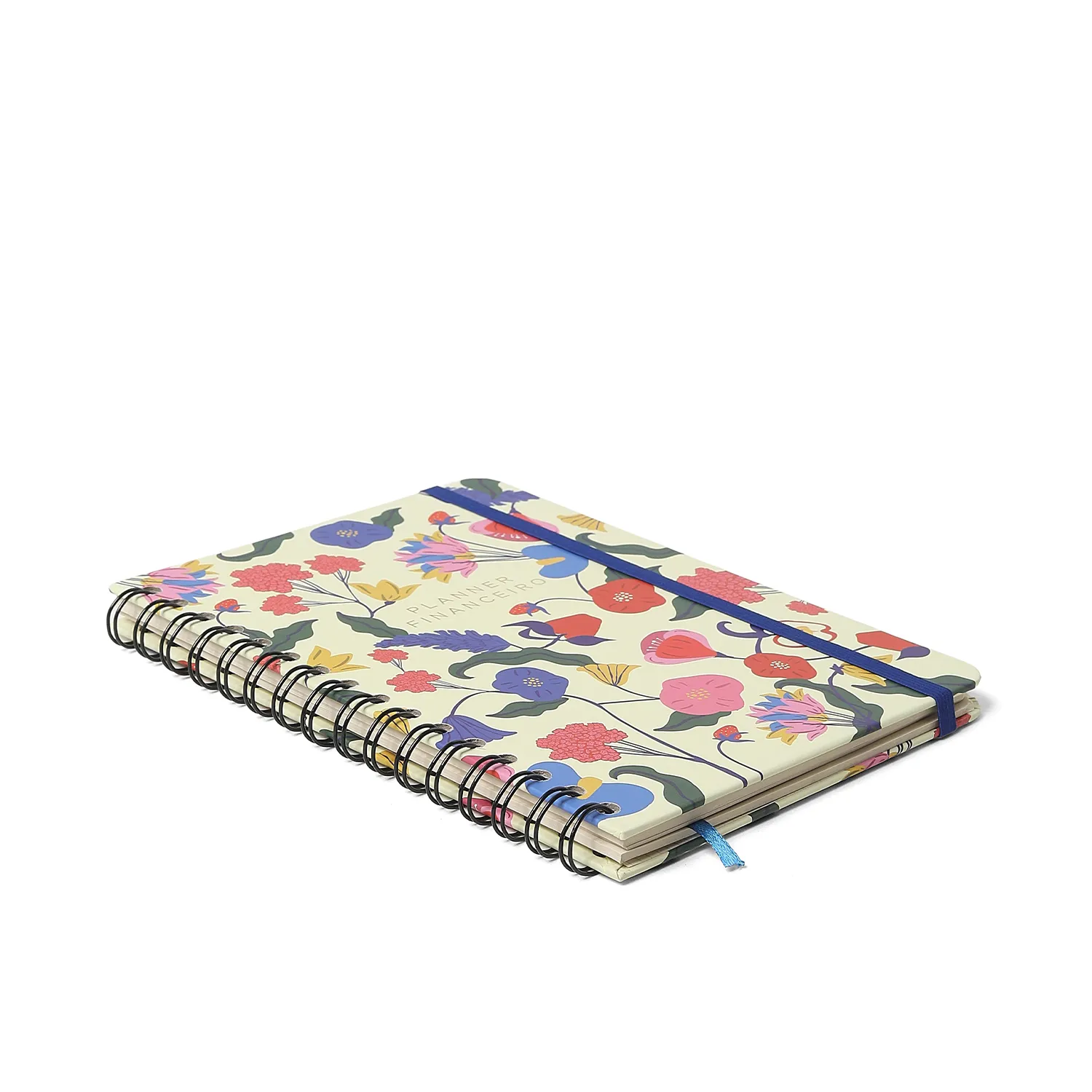 Planner Permanente Wire-o Doce Florada Financeiro A5 Off White
