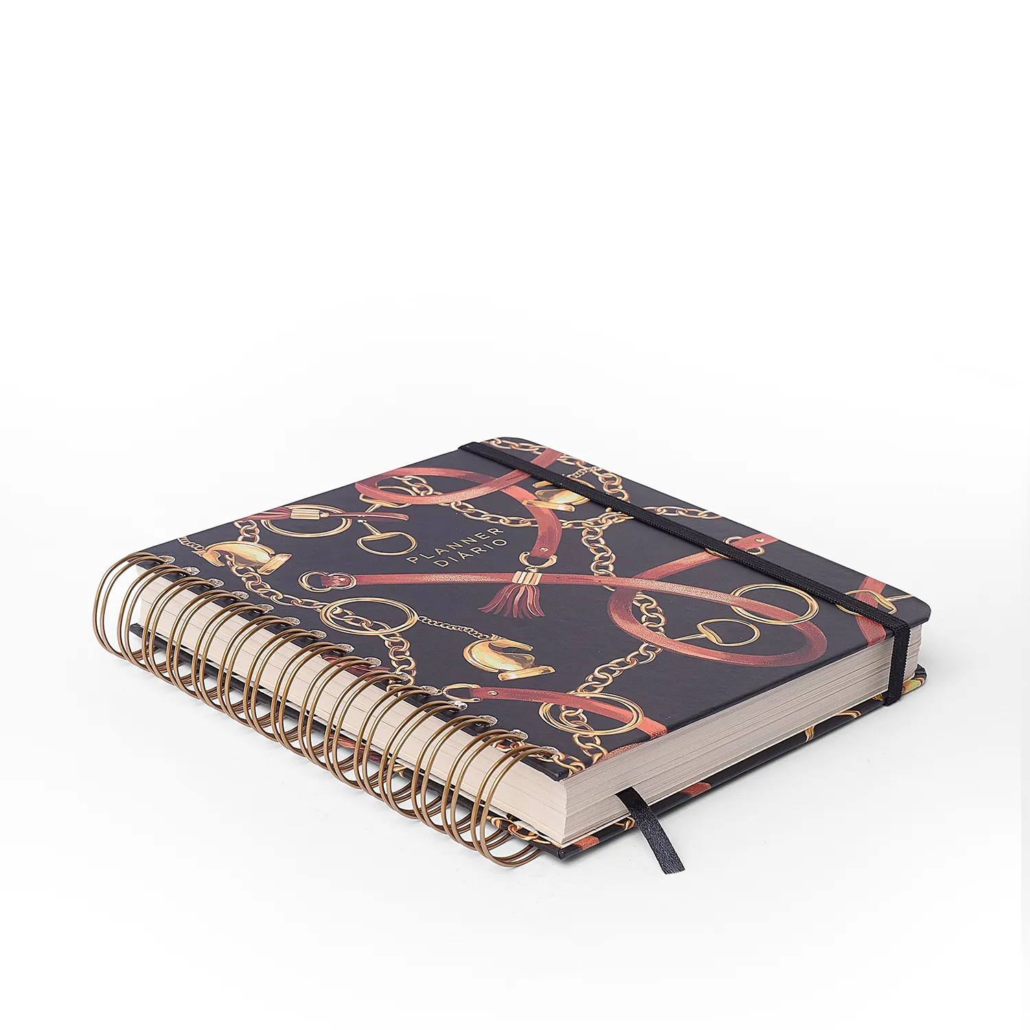 Planner Permanente Wire-o Haras Diário 17x19,5 Selaria Preto
