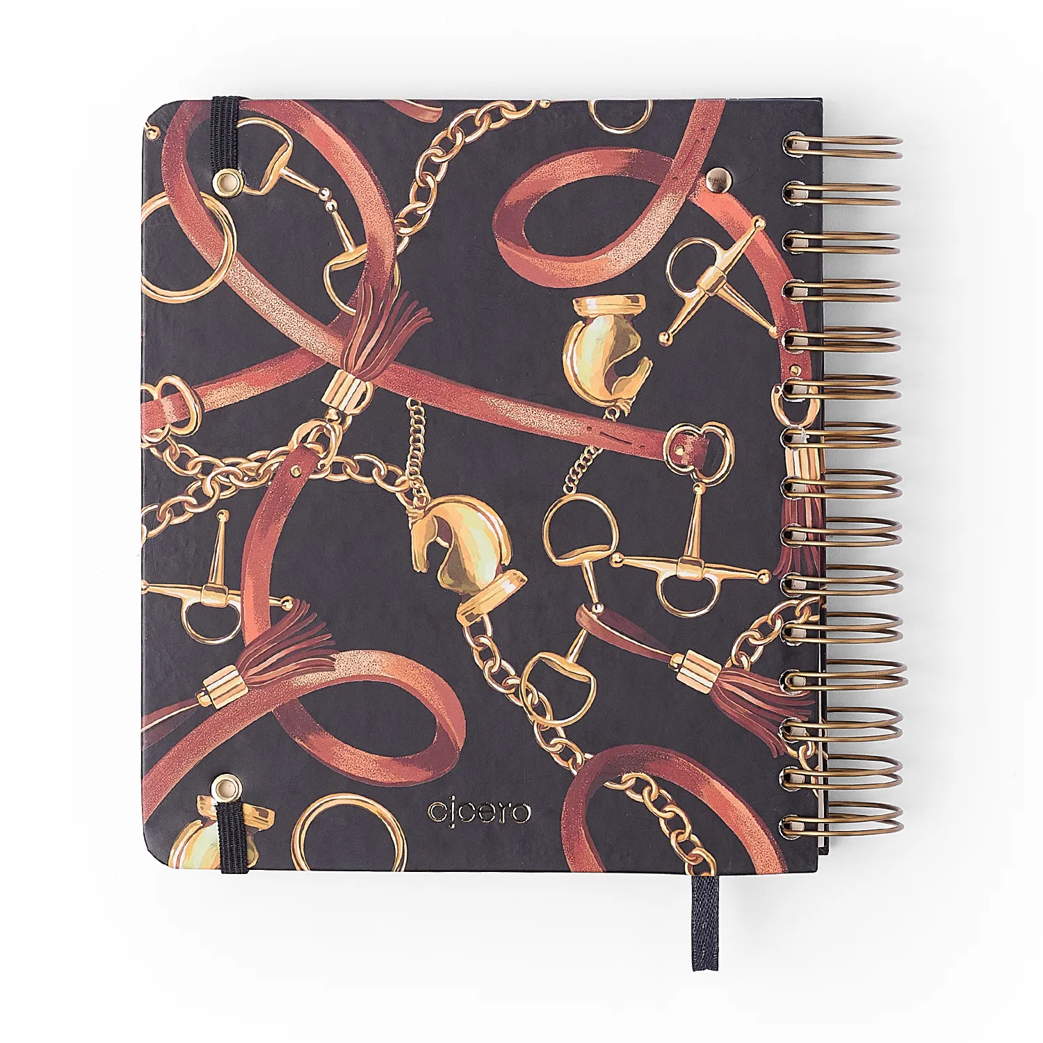 Planner Permanente Wire-o Haras Diário 17x19,5 Selaria Preto