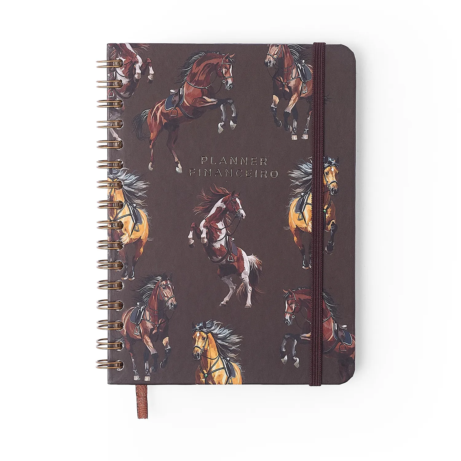 Planner Permanente Wire-o Haras Financeiro A5 Alazão