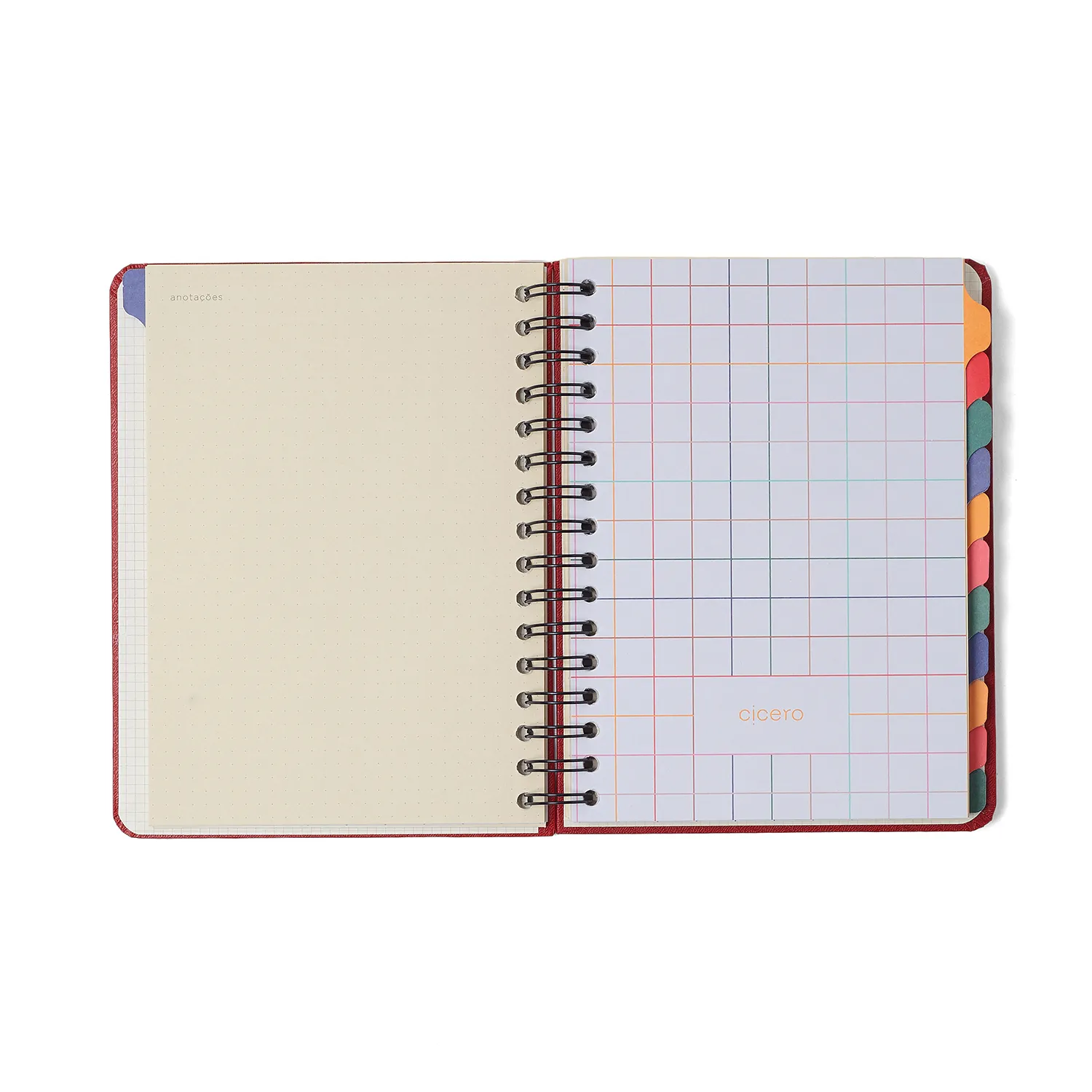 Planner Permanente Wire-o Jardim Semanal Notas A5 Off White