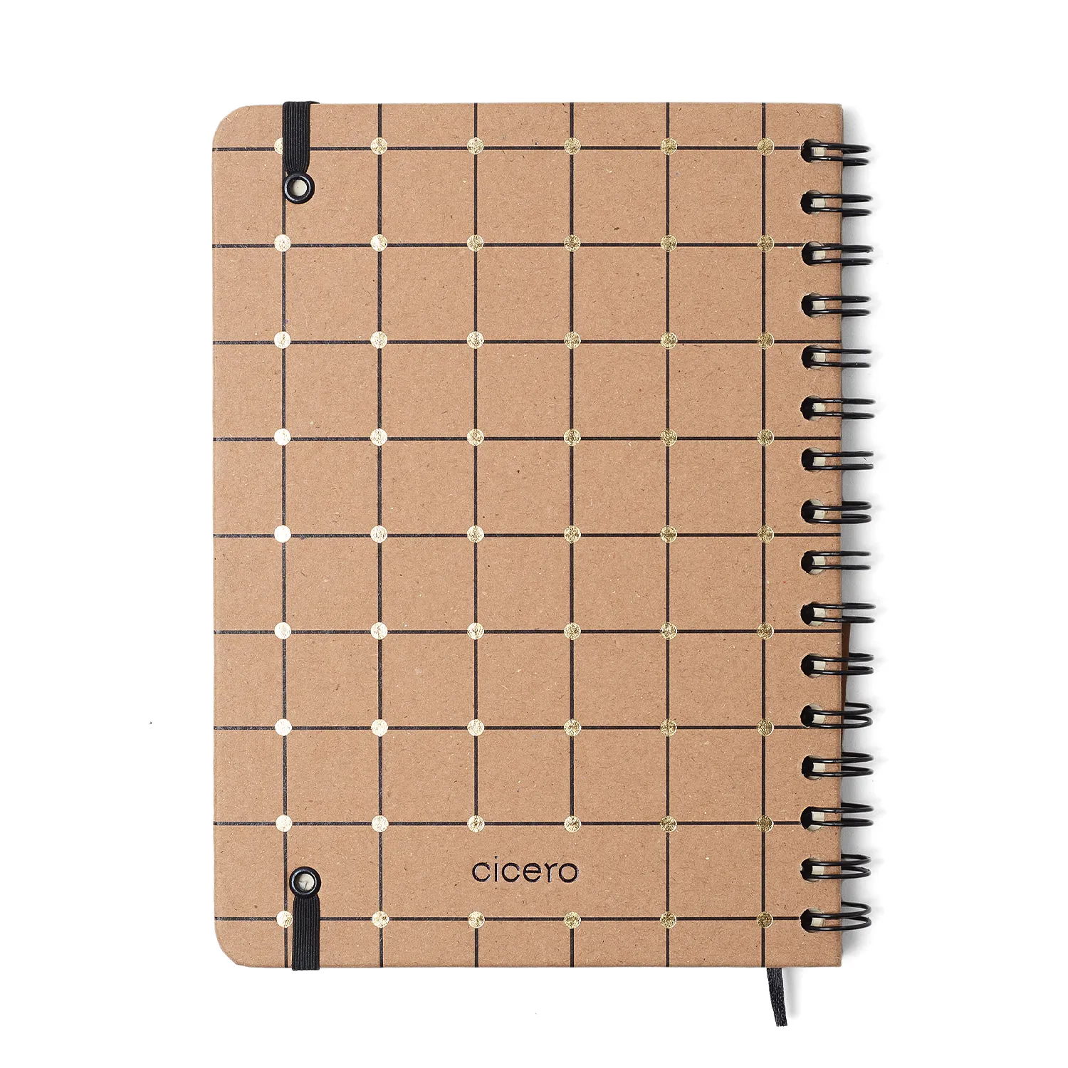 Planner Permanente Wire-o Kraft Financeiro A5 Linha e Ponto