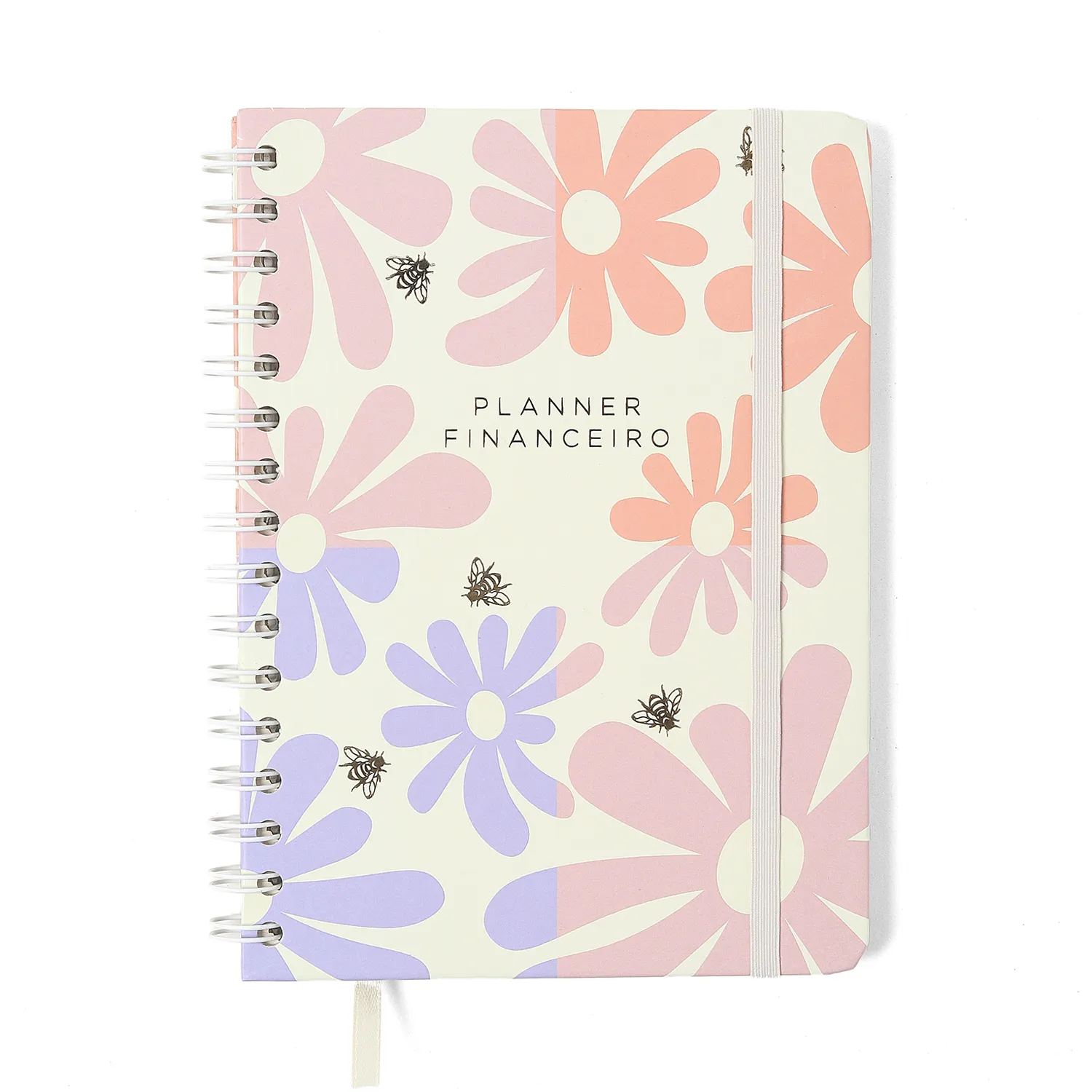 Planner Permanente Wire-o Melissa Financeiro A5 Block Bloomy