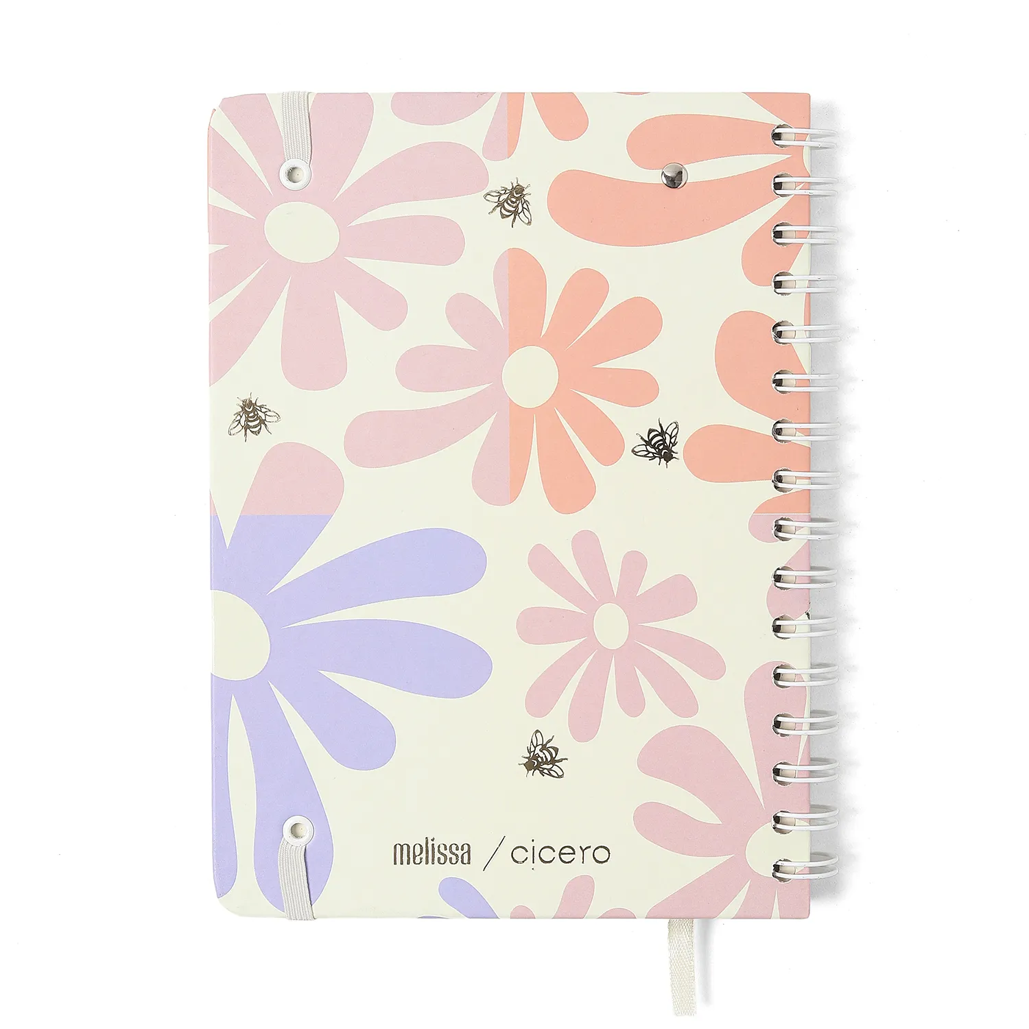 Planner Permanente Wire-o Melissa Financeiro A5 Block Bloomy