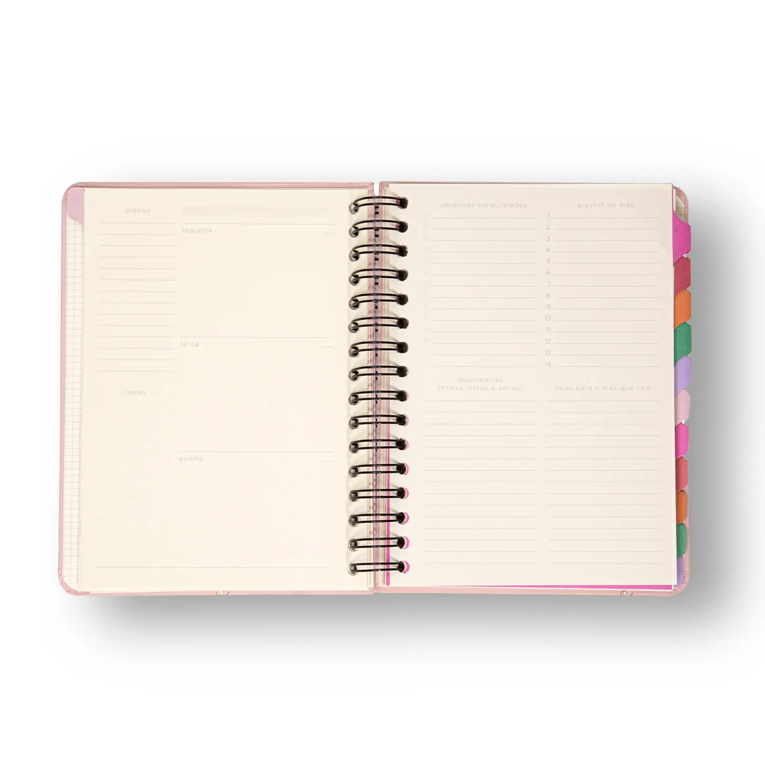 Planner Permanente Wire-o Melissa Semanal Notas A5 Casinha das Abelhas