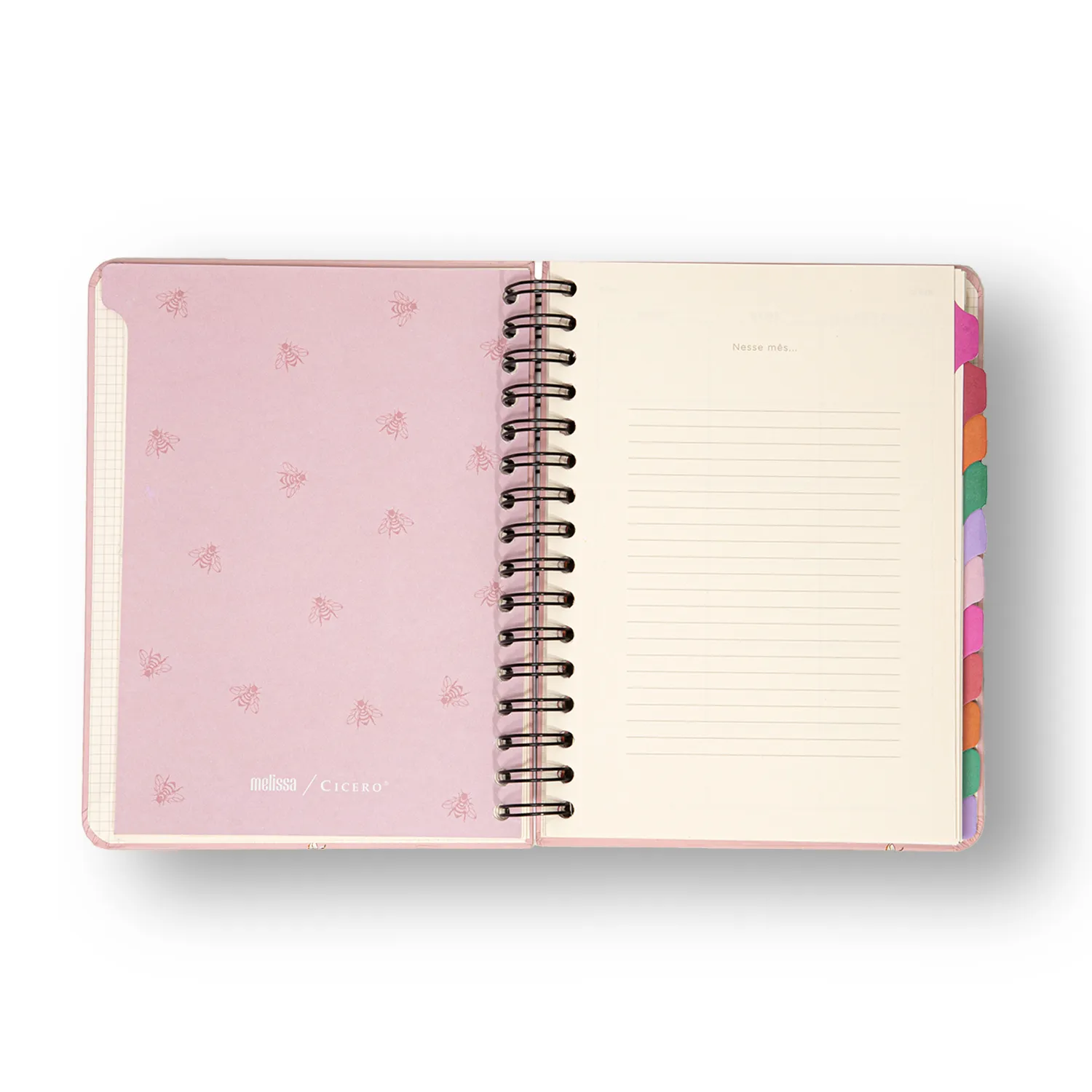 Planner Permanente Wire-o Melissa Semanal Notas A5 Colmeia
