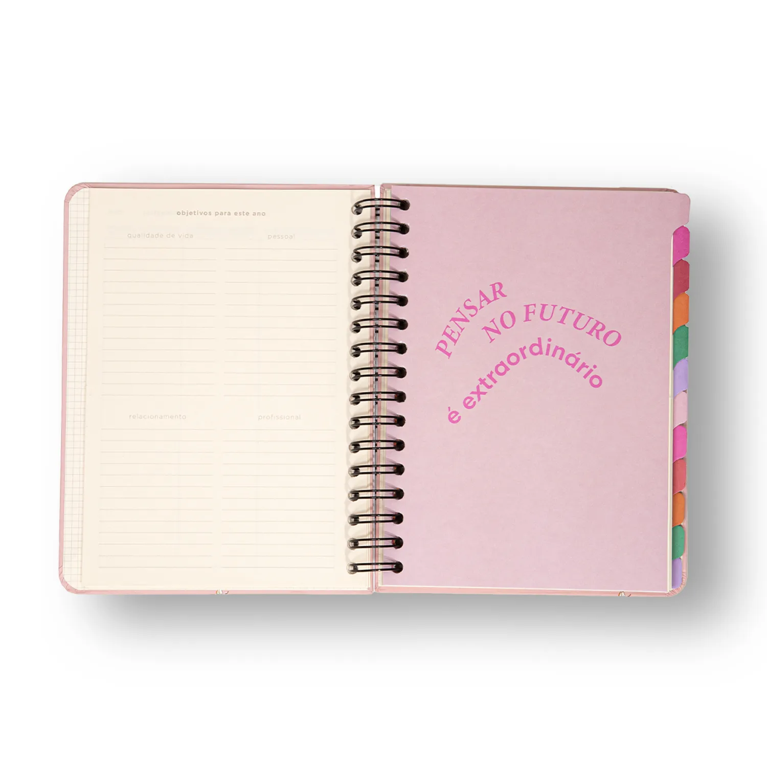 Planner Permanente Wire-o Melissa Semanal Notas A5 Colmeia