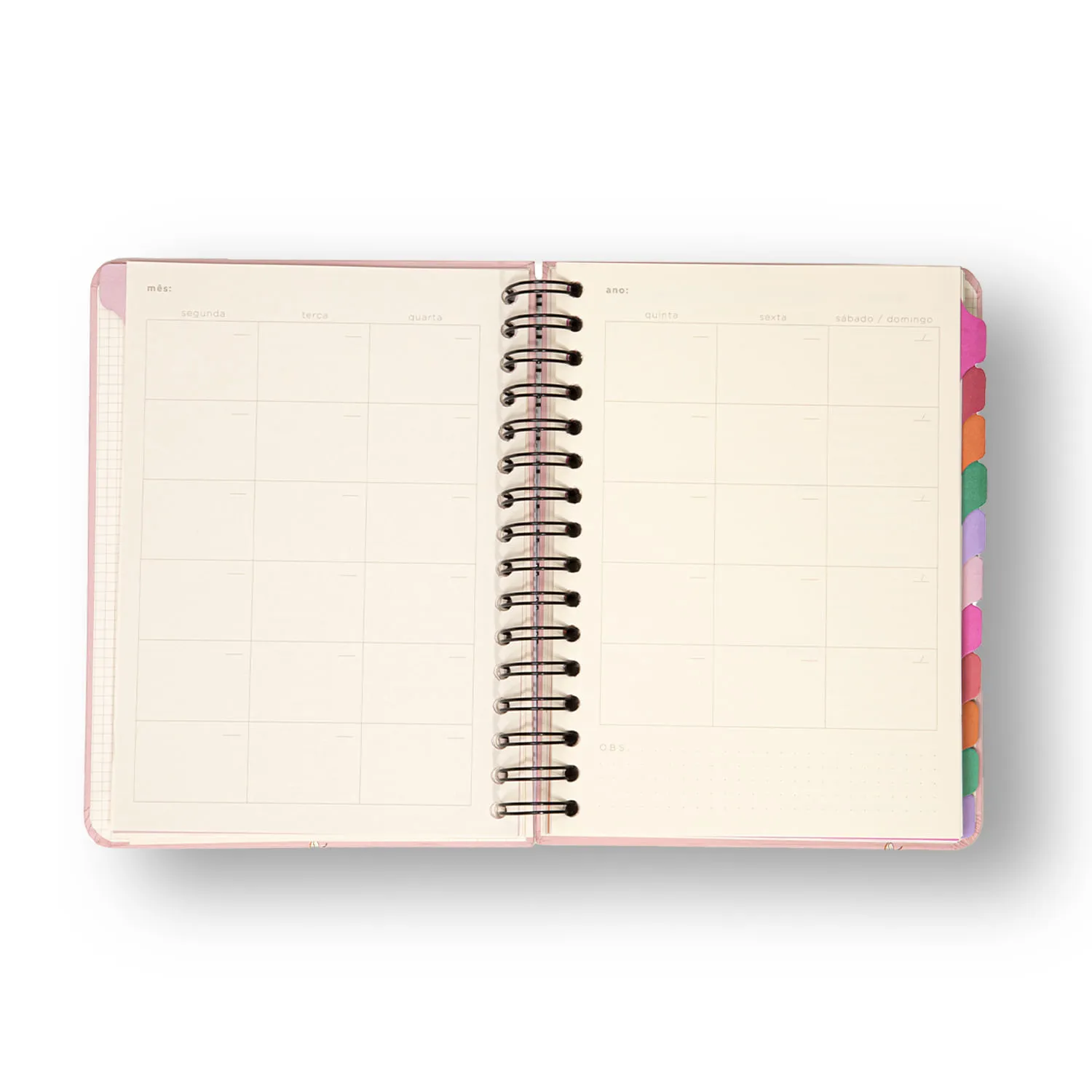 Planner Permanente Wire-o Melissa Semanal Notas A5 Favo de Abelhas