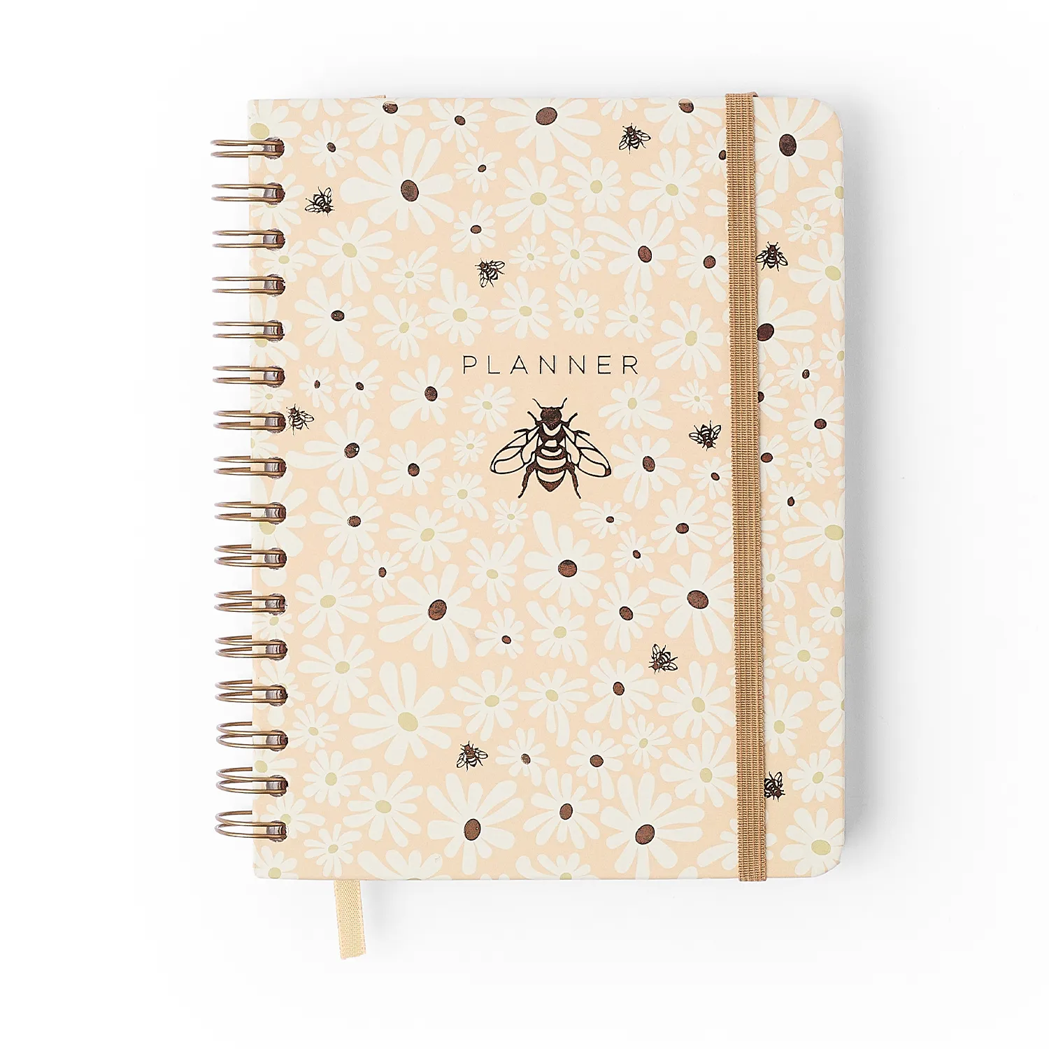 Planner Permanente Wire-o Melissa Semanal Notas A5 Mini Bloomy Manteiga