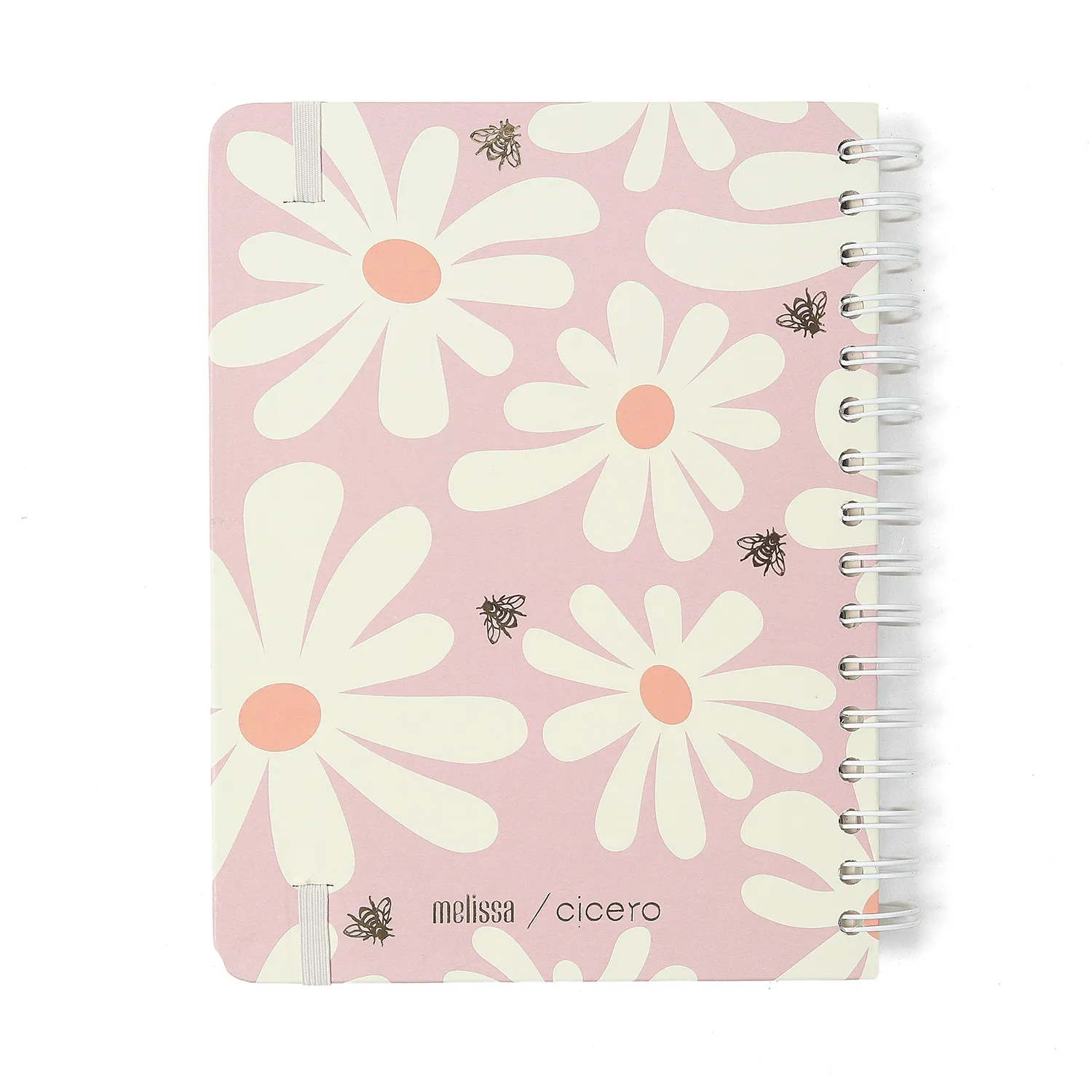 Planner Permanente Wire-o Melissa Semanal Notas A5 Pink Bloomy