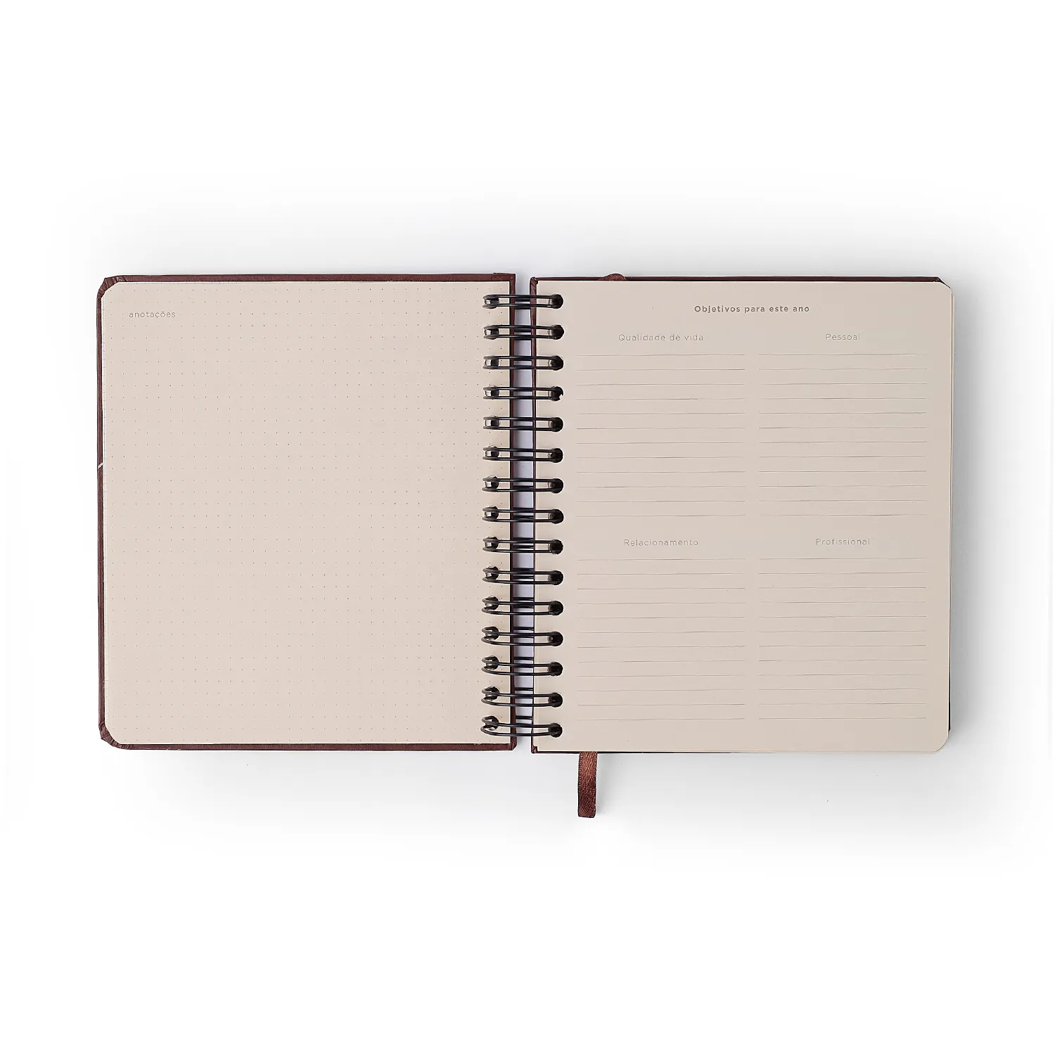 Planner Permanente Wire-o Noronha Diário 17x19,5 Flora Marinha