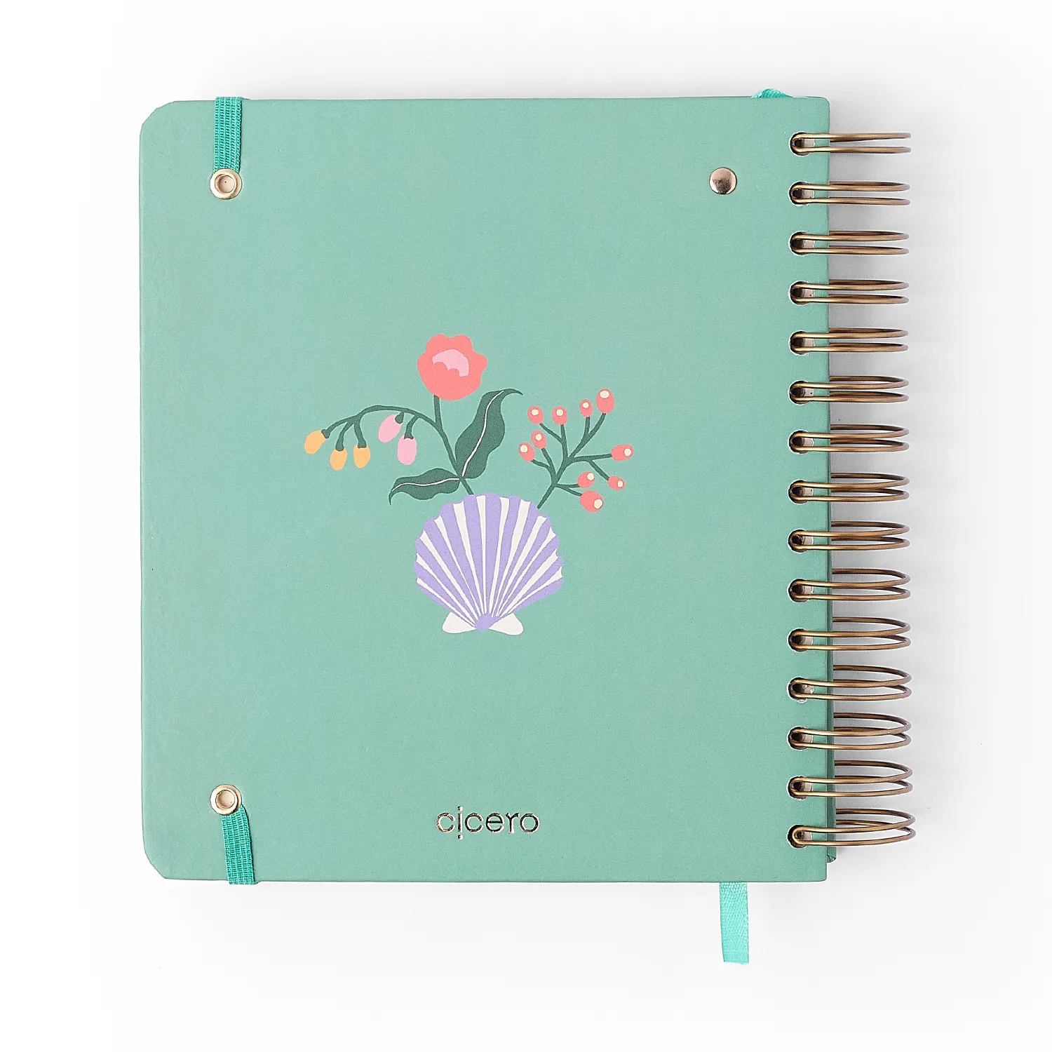 Planner Permanente Wire-o Noronha Diário 17x19,5 Flora Marinha