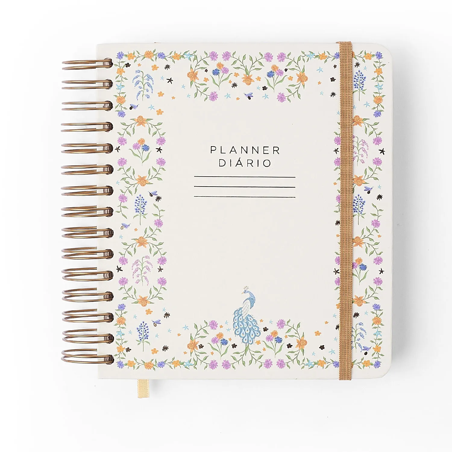 Planner Permanente Wire-o Relicário Diário 17x19,5 Secreto Off White
