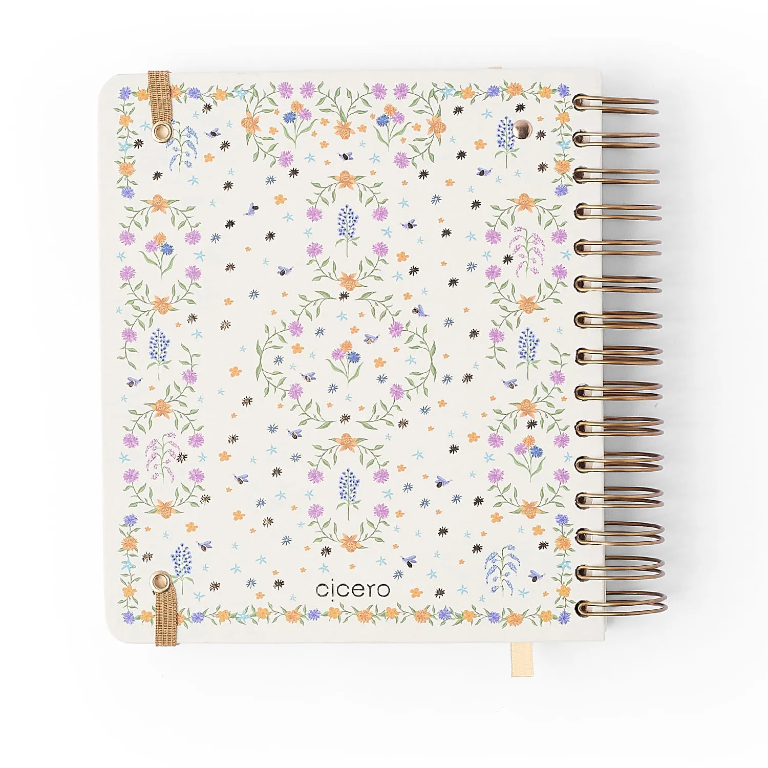 Planner Permanente Wire-o Relicário Diário 17x19,5 Secreto Off White