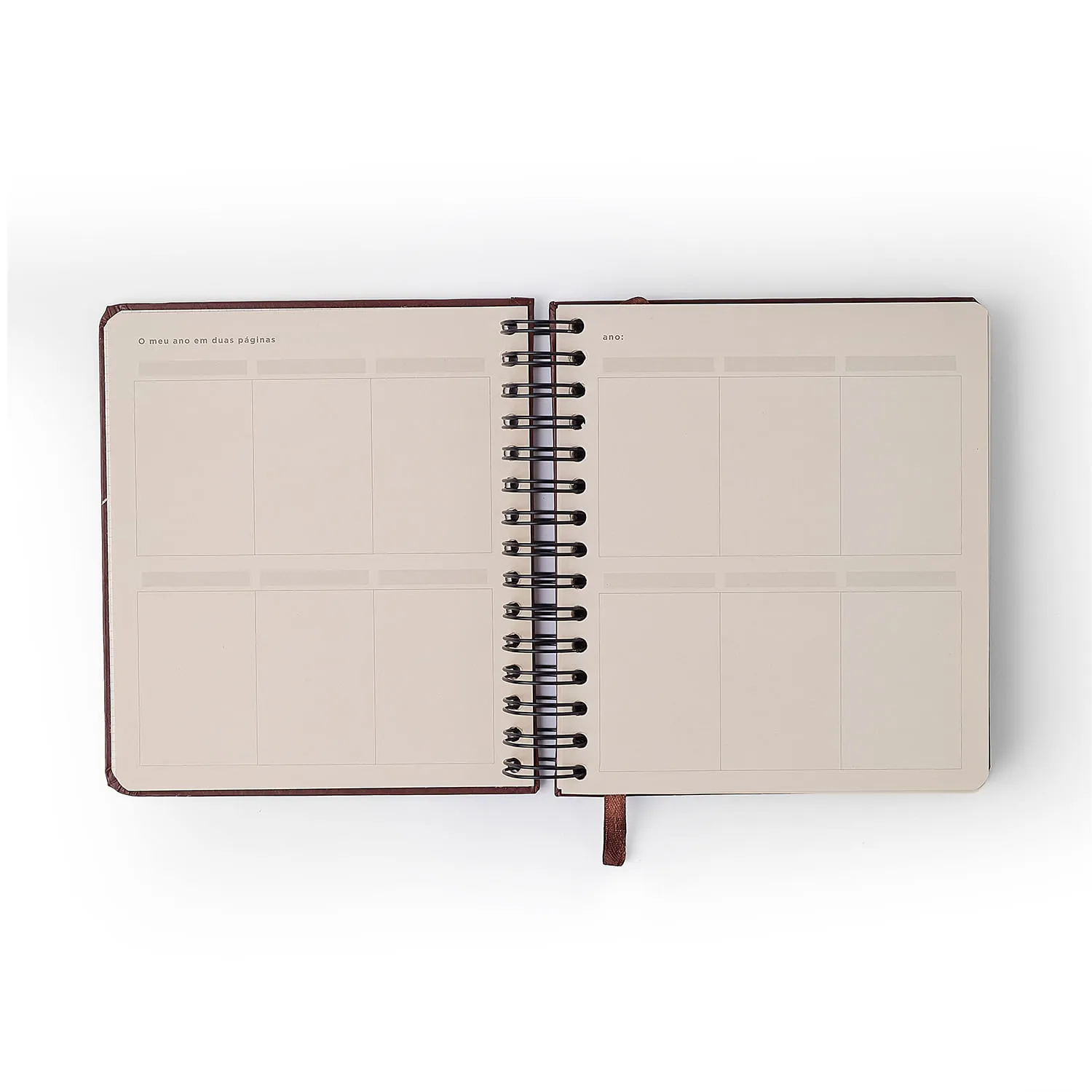 Planner Permanente Wire-o Relicário Diário 17x19,5 Secreto Off White