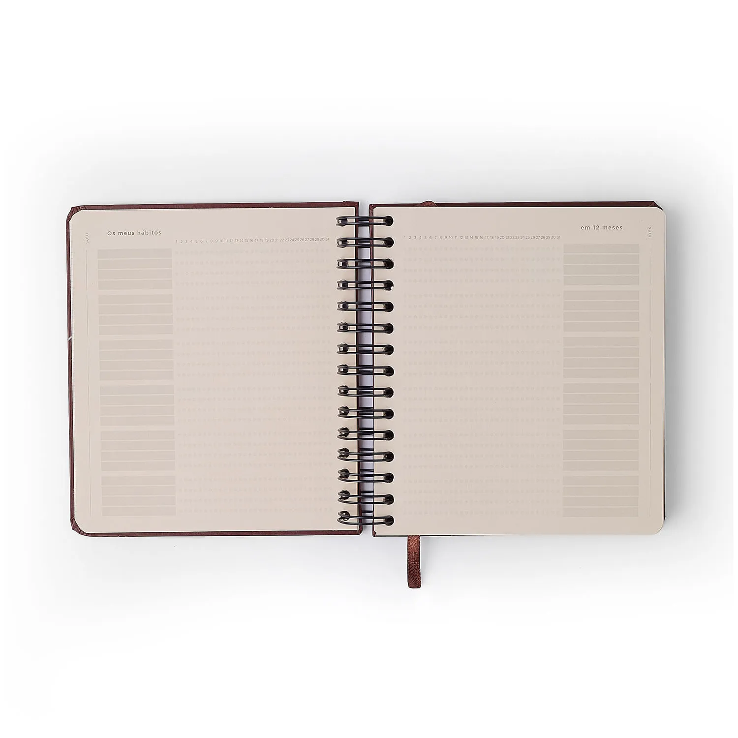Planner Permanente Wire-o Relicário Diário 17x19,5 Secreto Off White