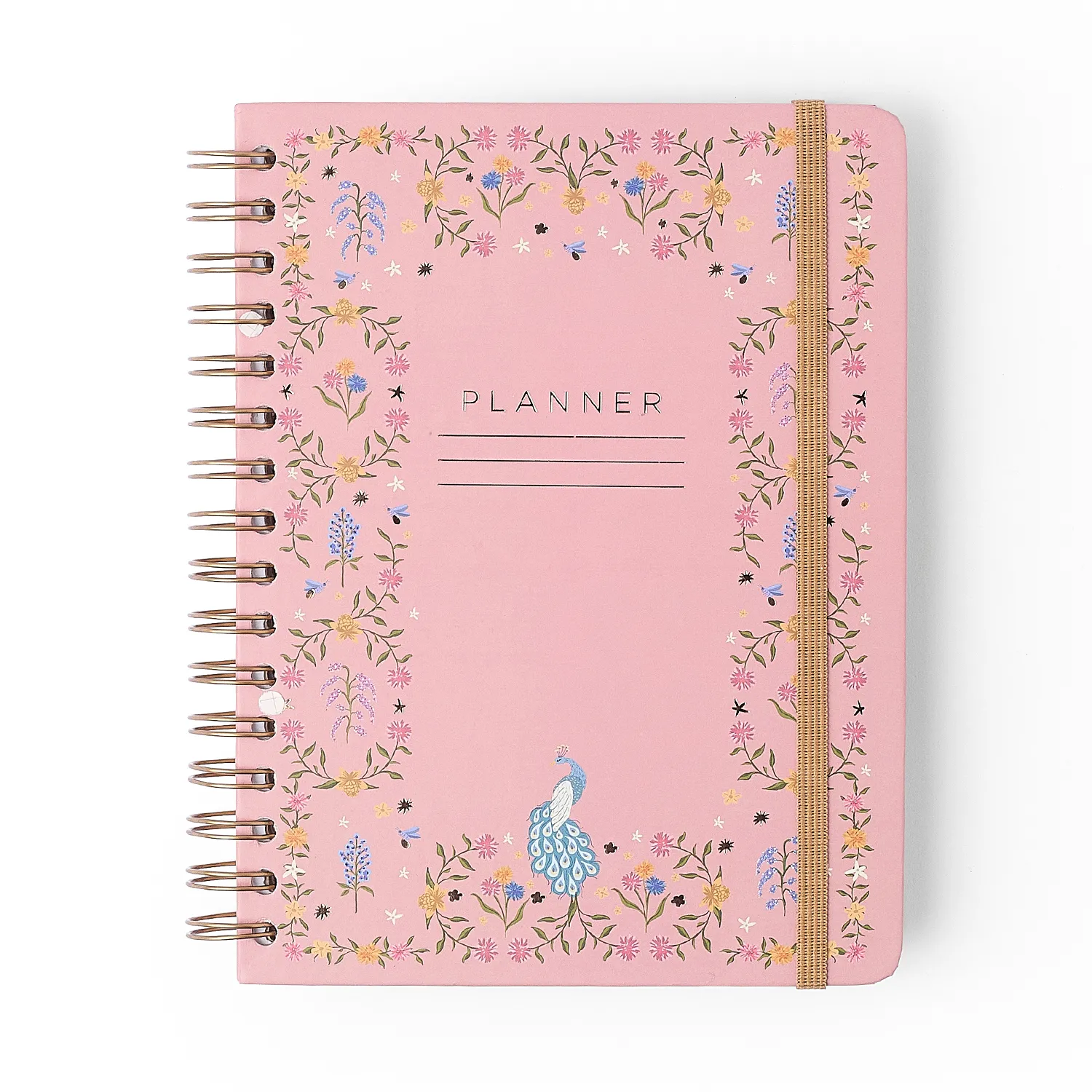 Planner Permanente Wire-o Relicário Semanal Notas A5 Secreto Coral