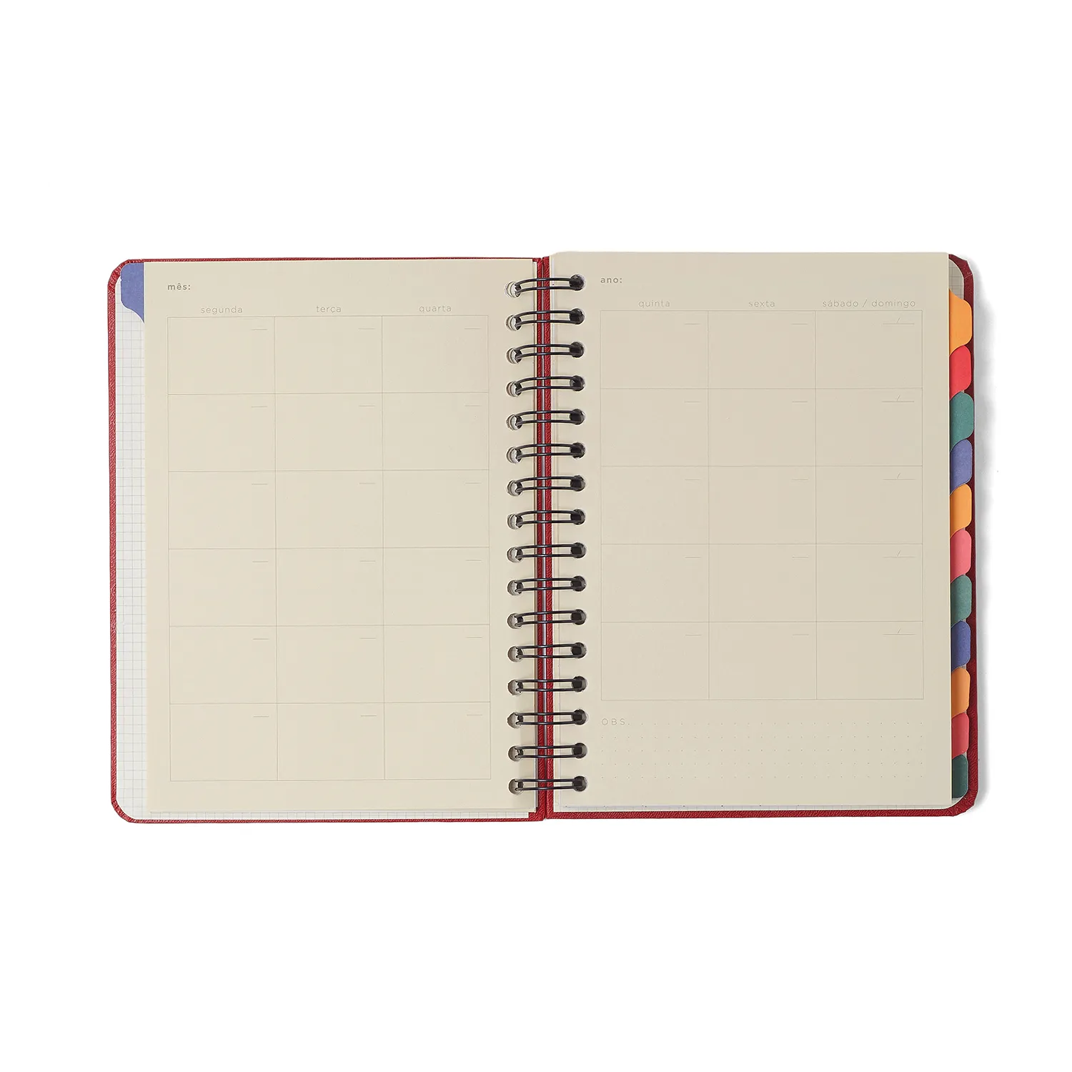 Planner Permanente Wire-o Veredas Semanal Notas A5 Gelo