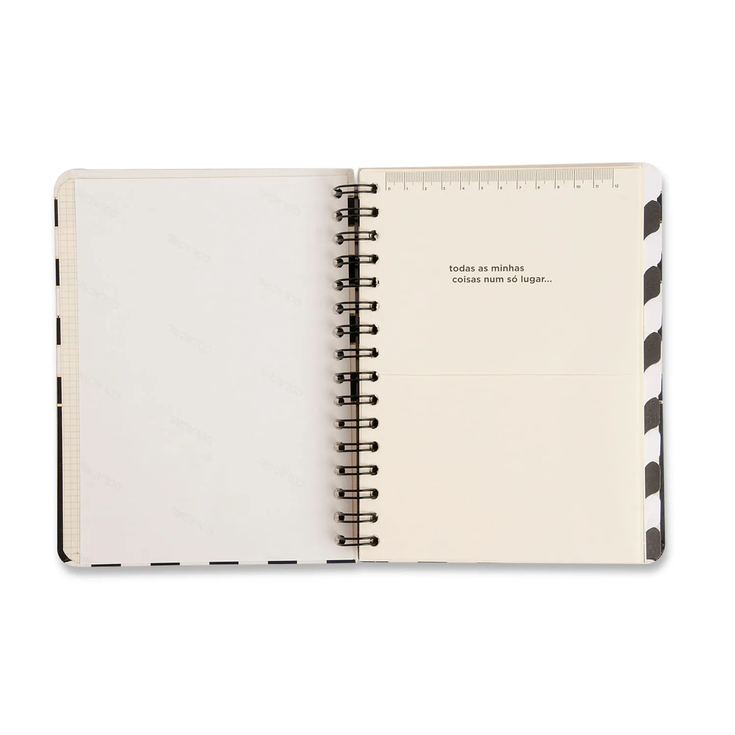 Planner Wire-o Clássico 14,8x21 - Preto