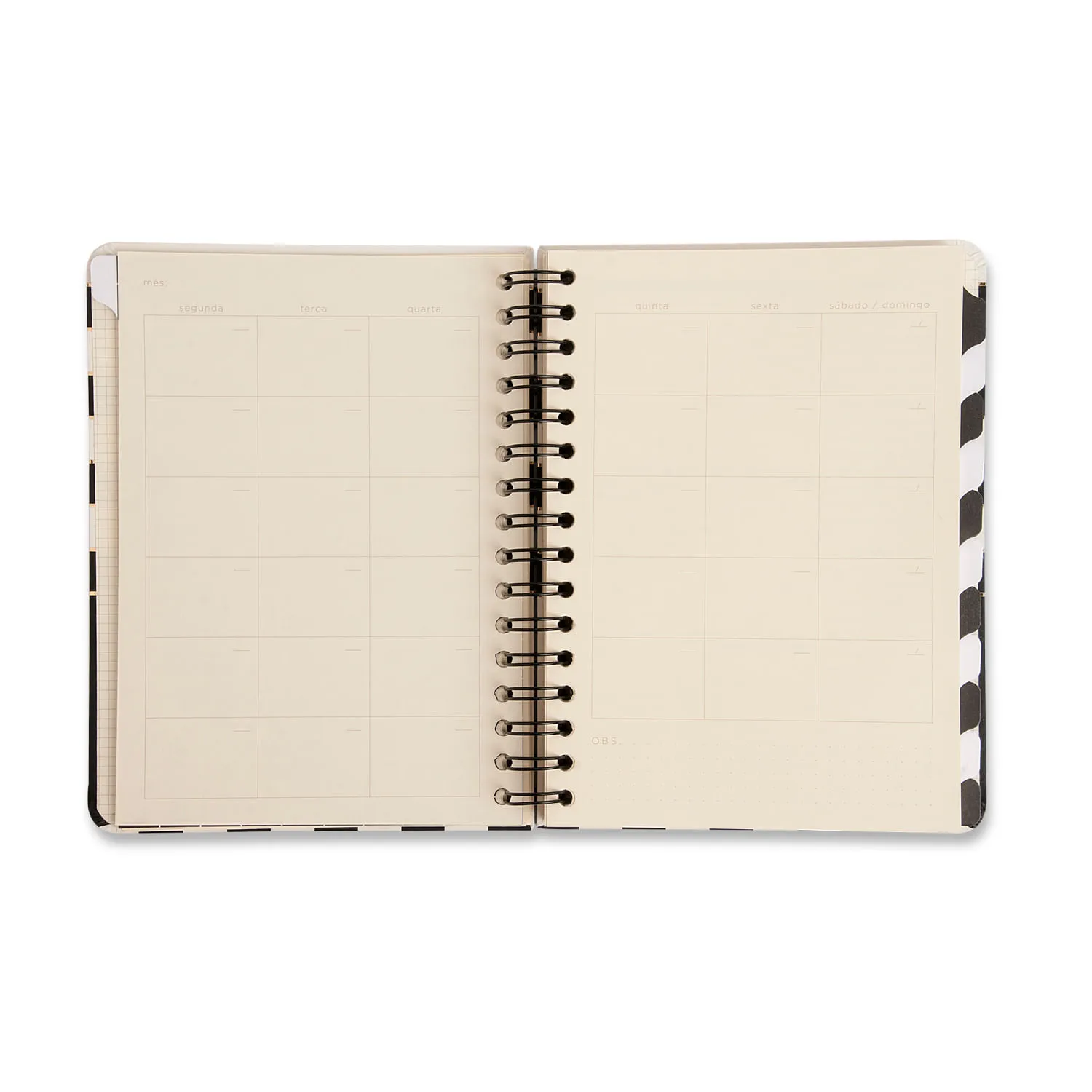 Planner Wire-o Clássico 14,8x21 - Preto
