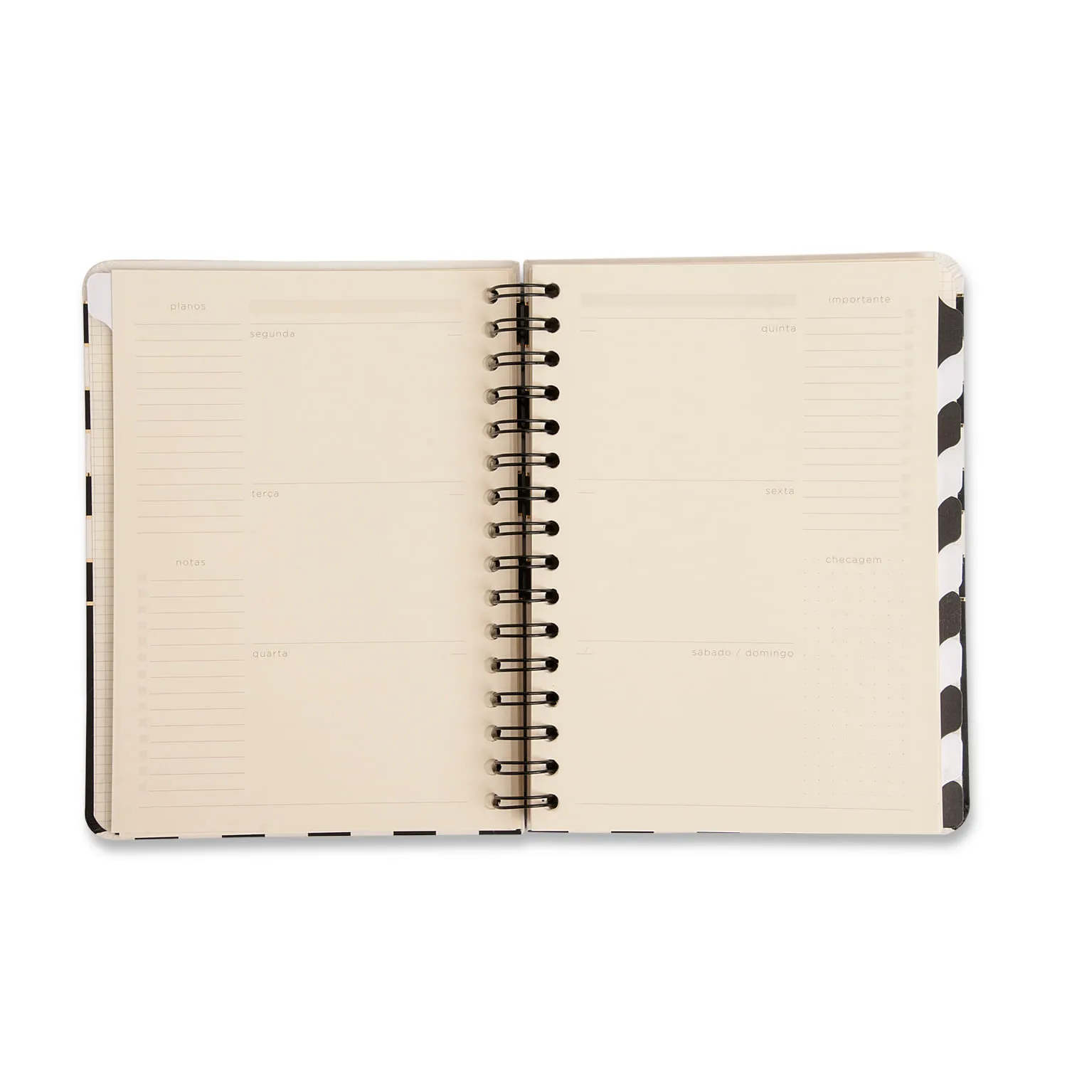 Planner Wire-o Clássico 14,8x21 - Preto