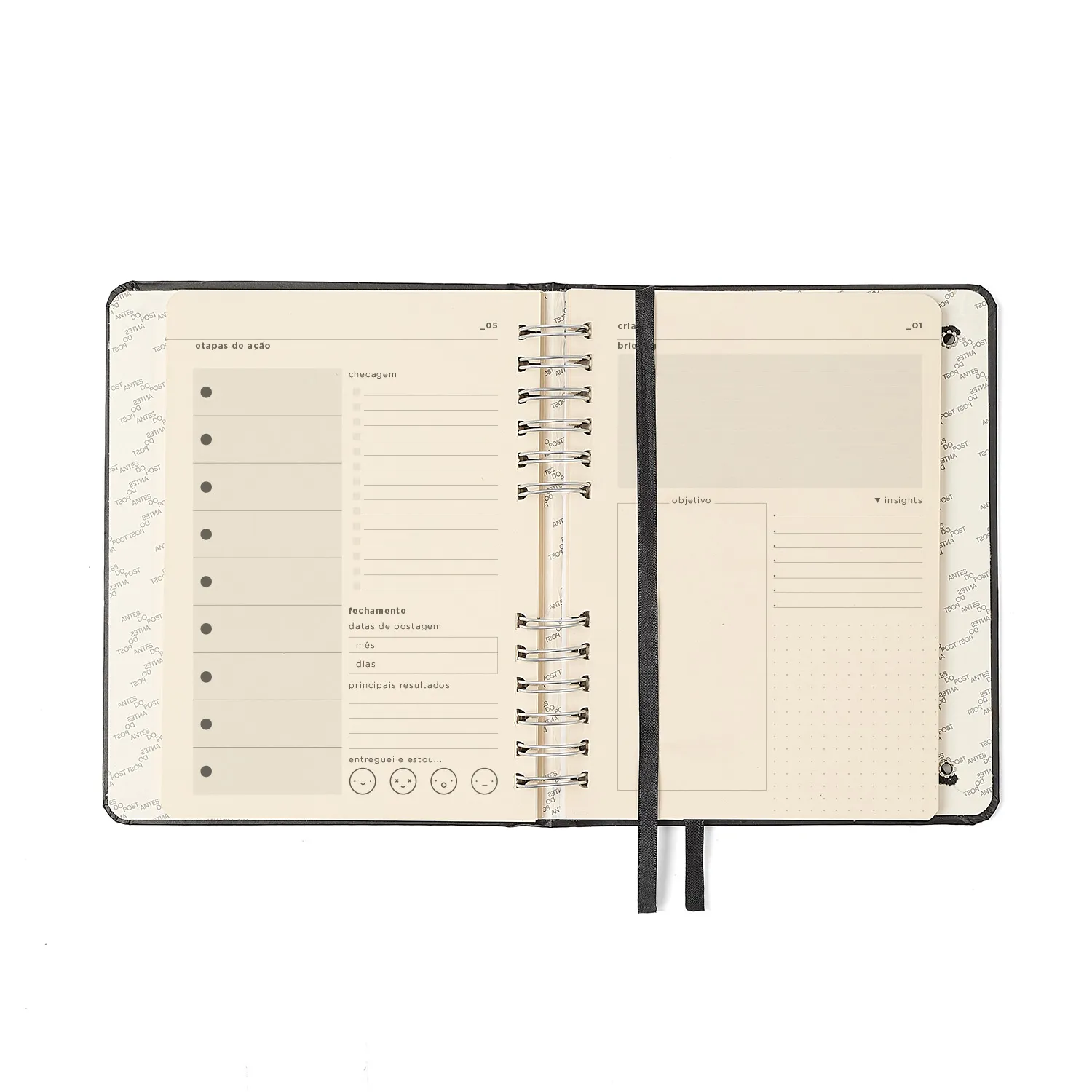 Planner do Creator A5 Cicero + Messs Preto