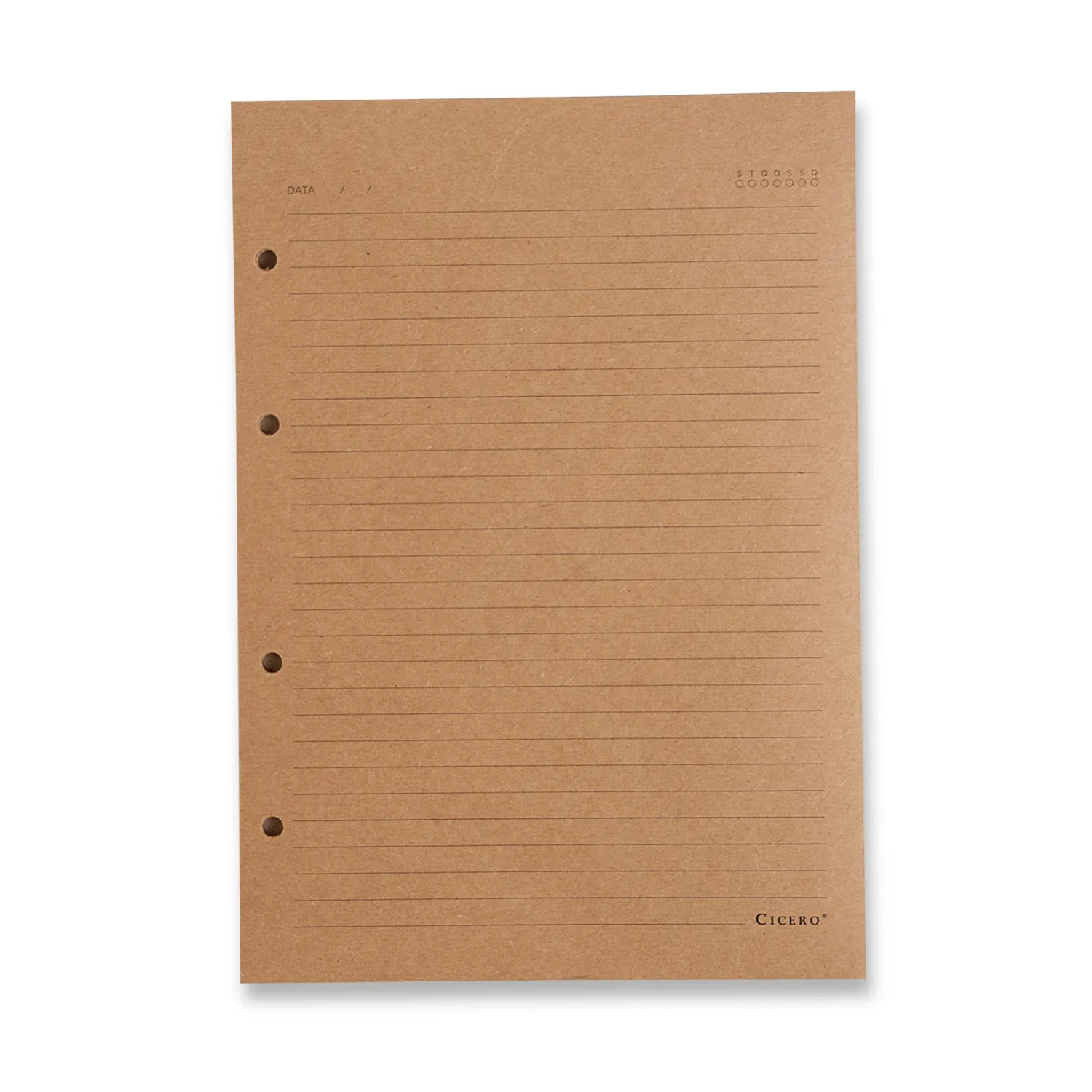 Refil Caderno Argolado 30FLS Kraft 75g Pautado 17x24