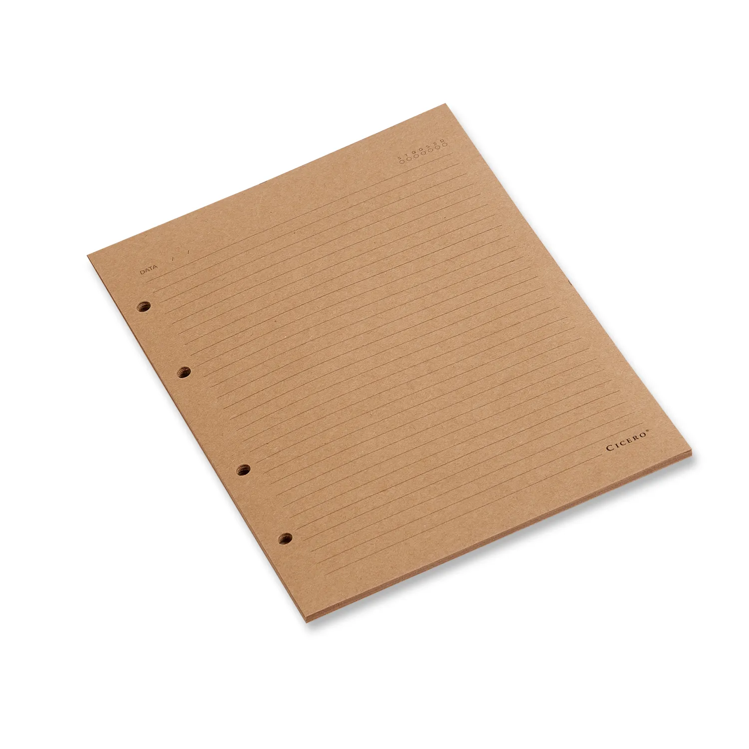Refil Caderno Argolado 30FLS Kraft 75g Pautado 17x24