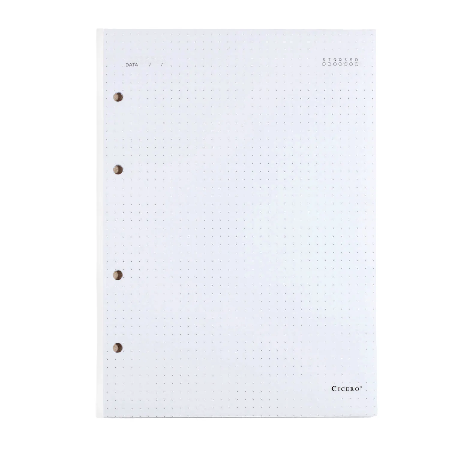 Refil Caderno Argolado 40FLS -Offset 90g 17x24 Pontado