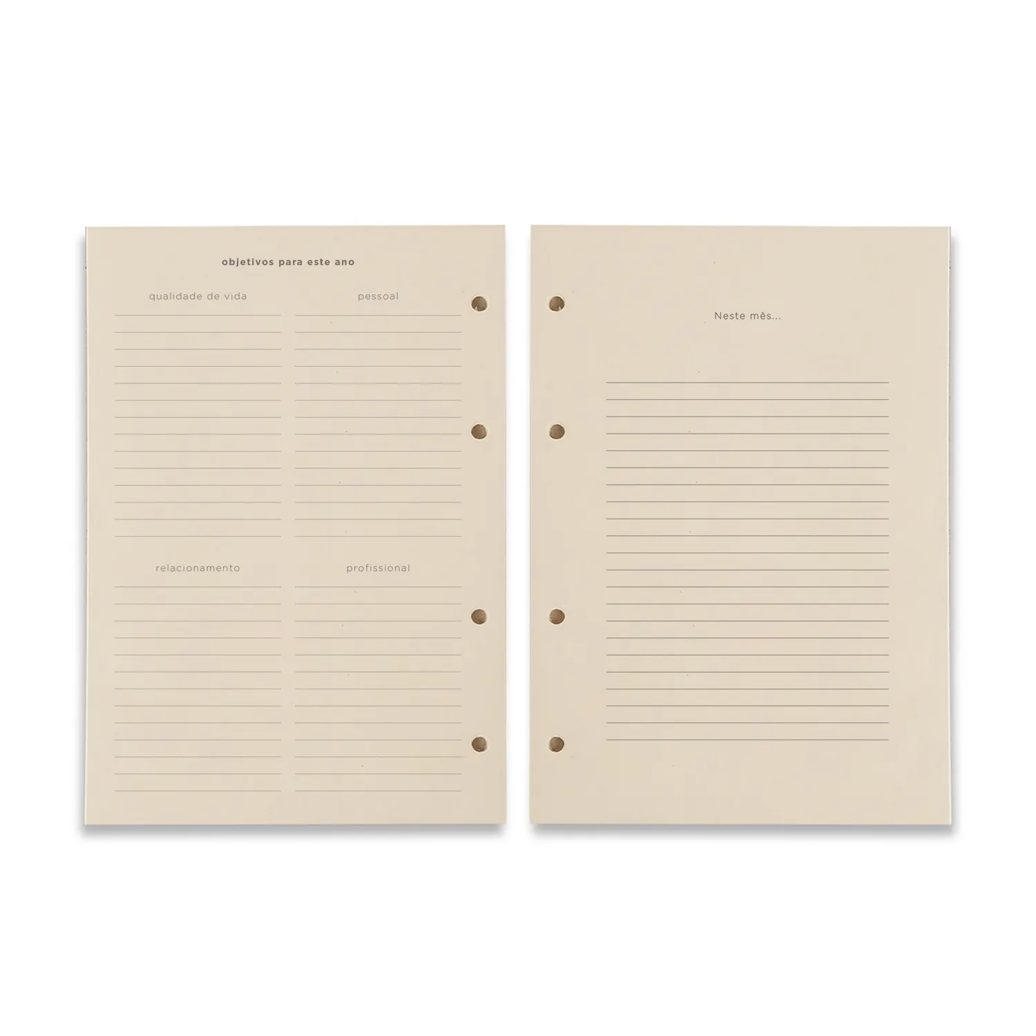 Refil Caderno Argolado 88FLS Polen 80g 17x24 Planner