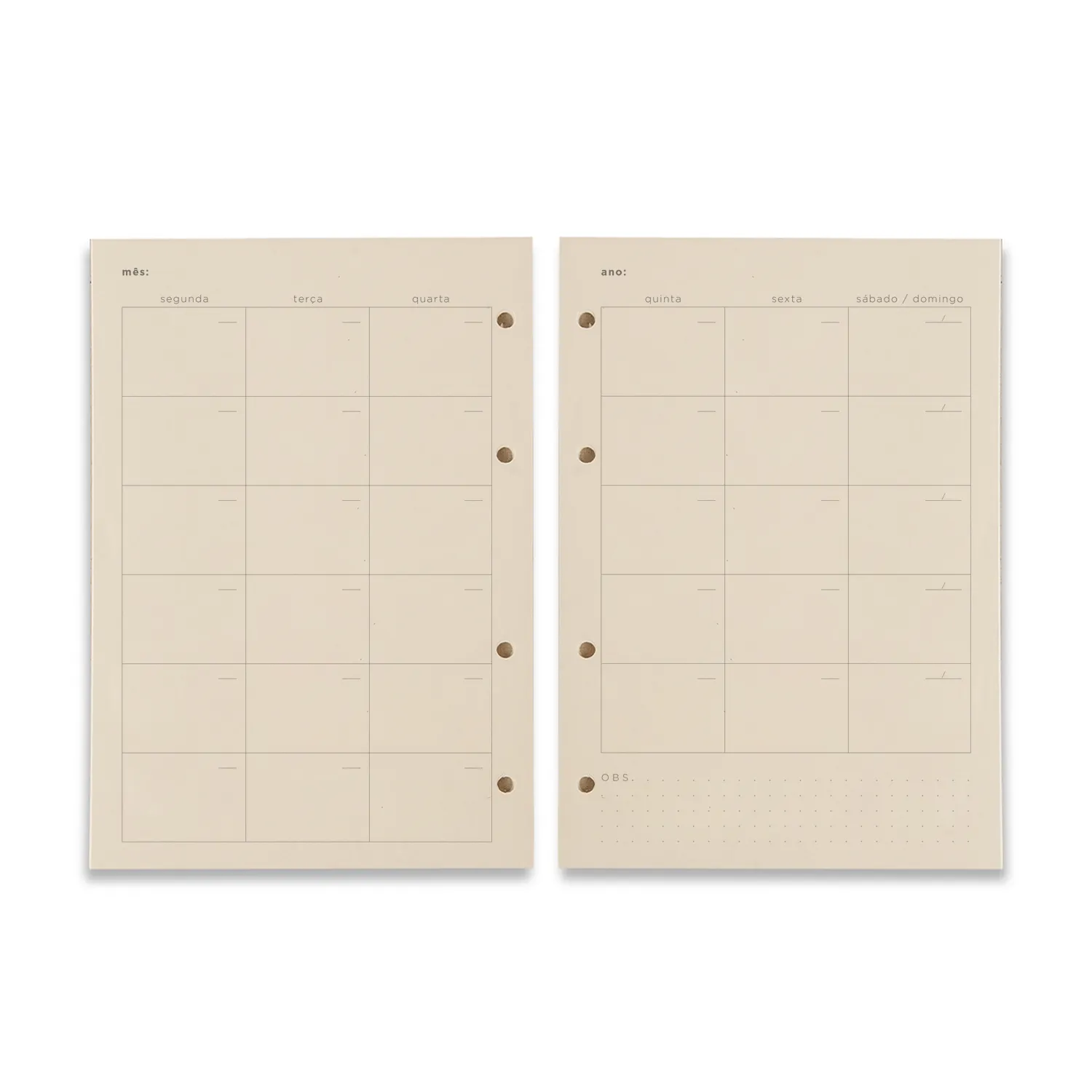 Refil Caderno Argolado 88FLS Polen 80g 17x24 Planner