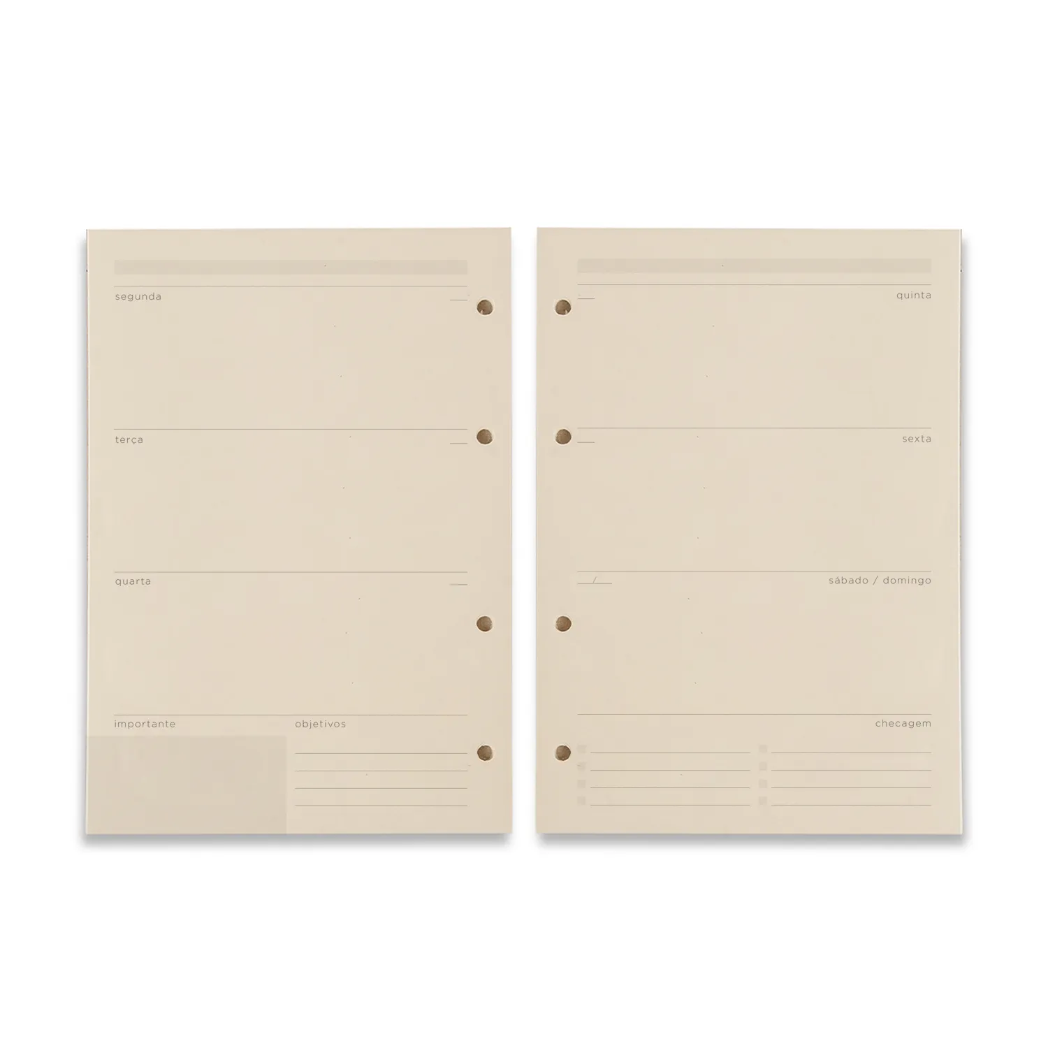 Refil Caderno Argolado 88FLS Polen 80g 17x24 Planner