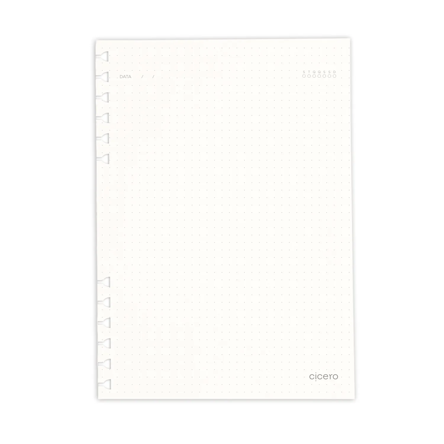 Refil Caderno Organizador 40 Fls Offset 90G Pontado A5