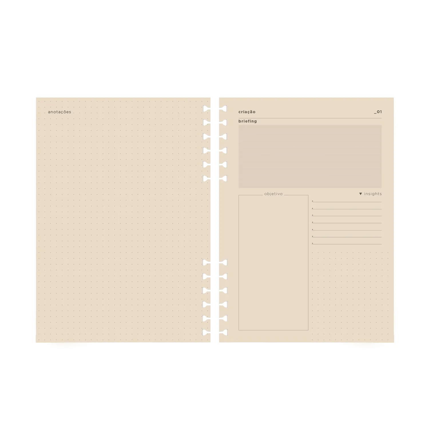 Refil Planner Organizador Messs 52 Fls Pólen 80g Creator A5