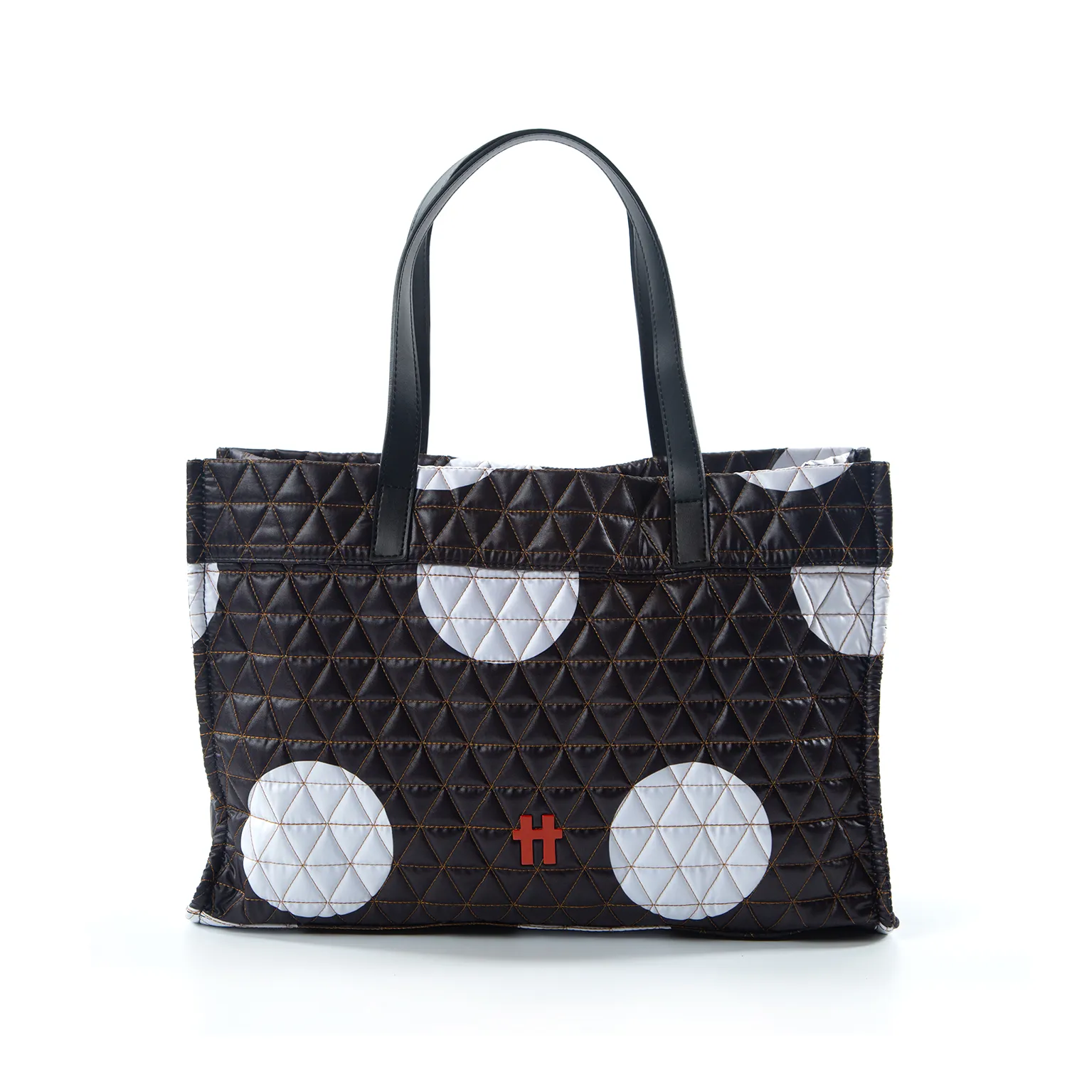 Tote Matelassê Black And White Balls Otti
