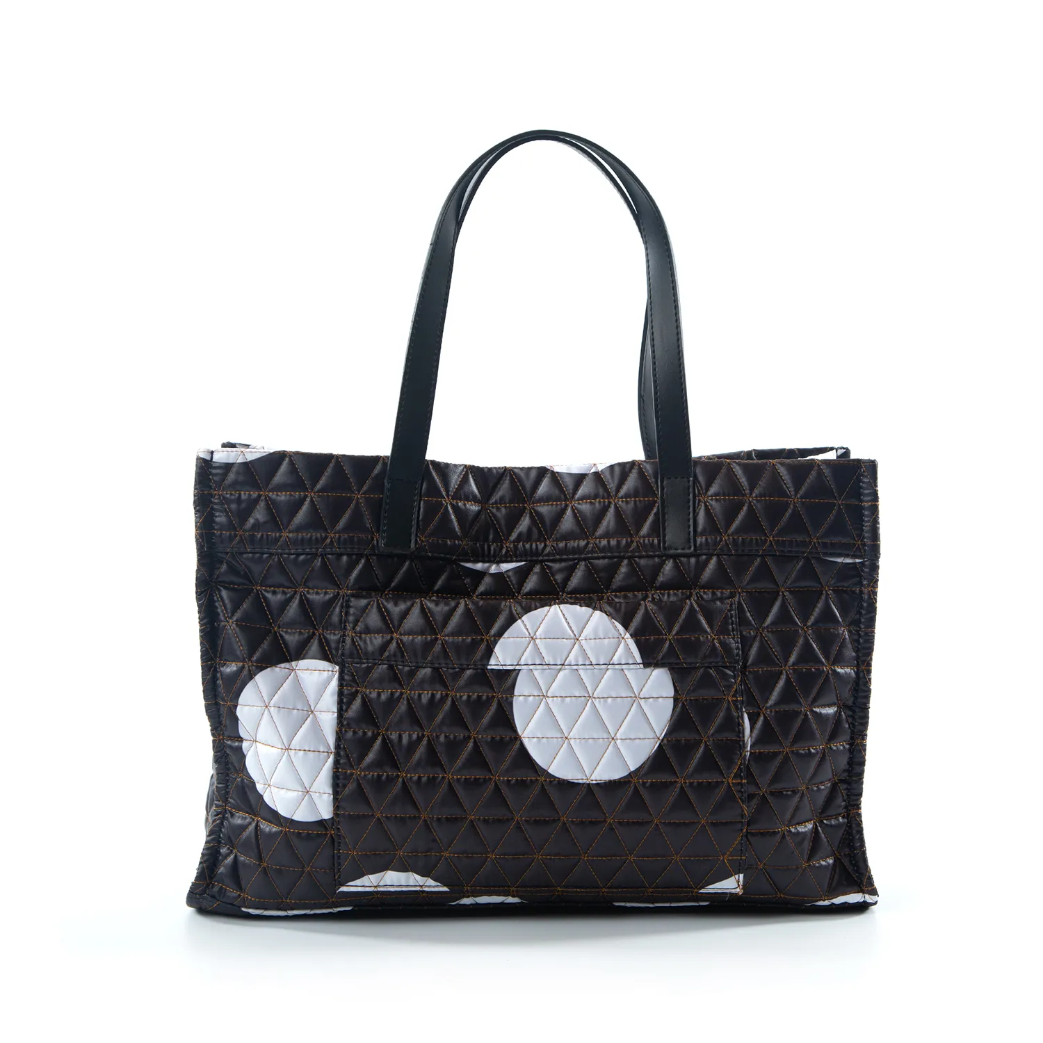 Tote Matelassê Black And White Balls Otti